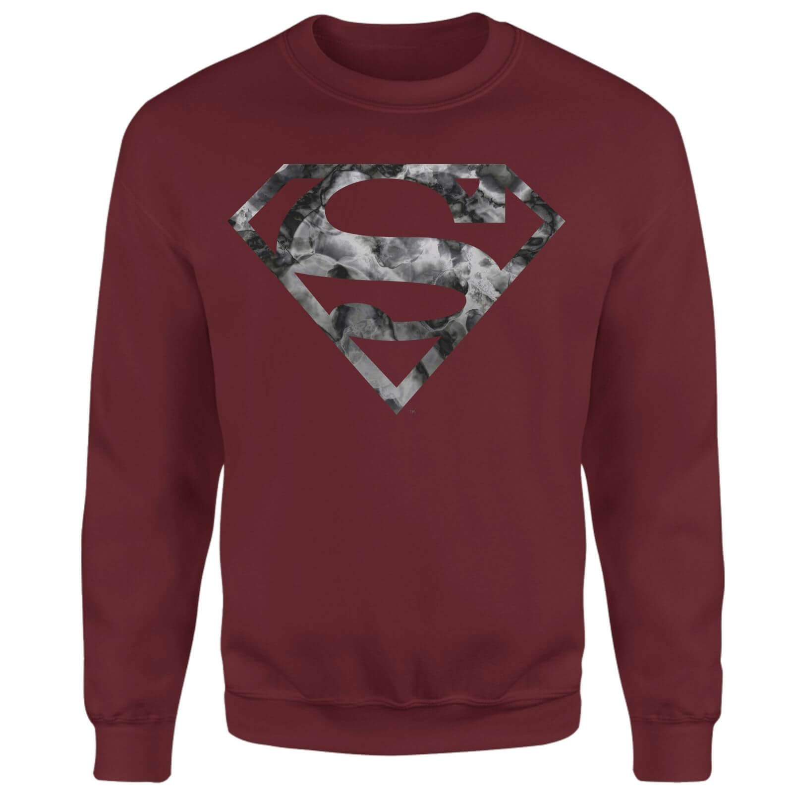 

Marble Superman Logo Sweatshirt - Burgundy - S - Burgundy