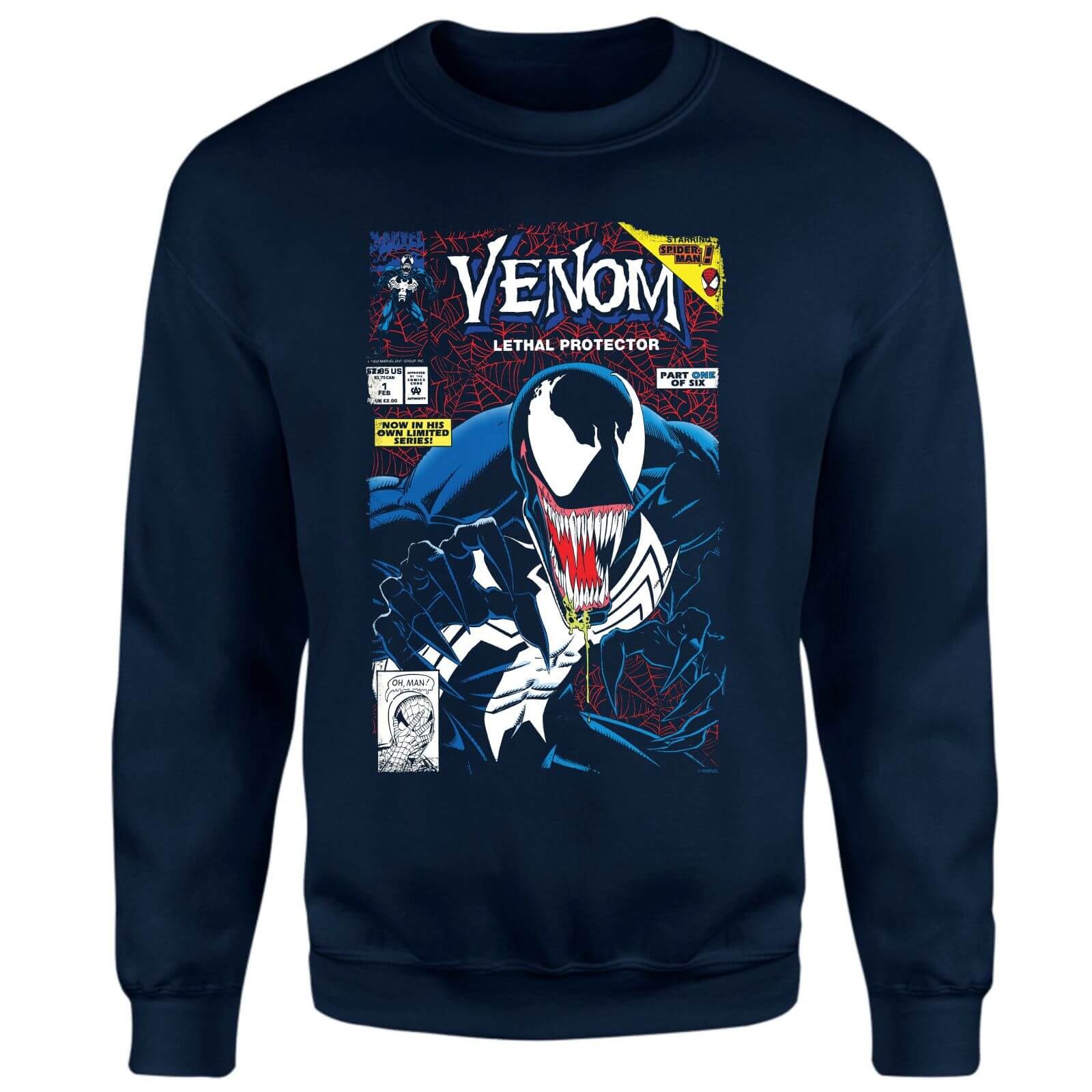 Venom Lethal Protector Sweatshirt - Navy - XXL - Blu Navy