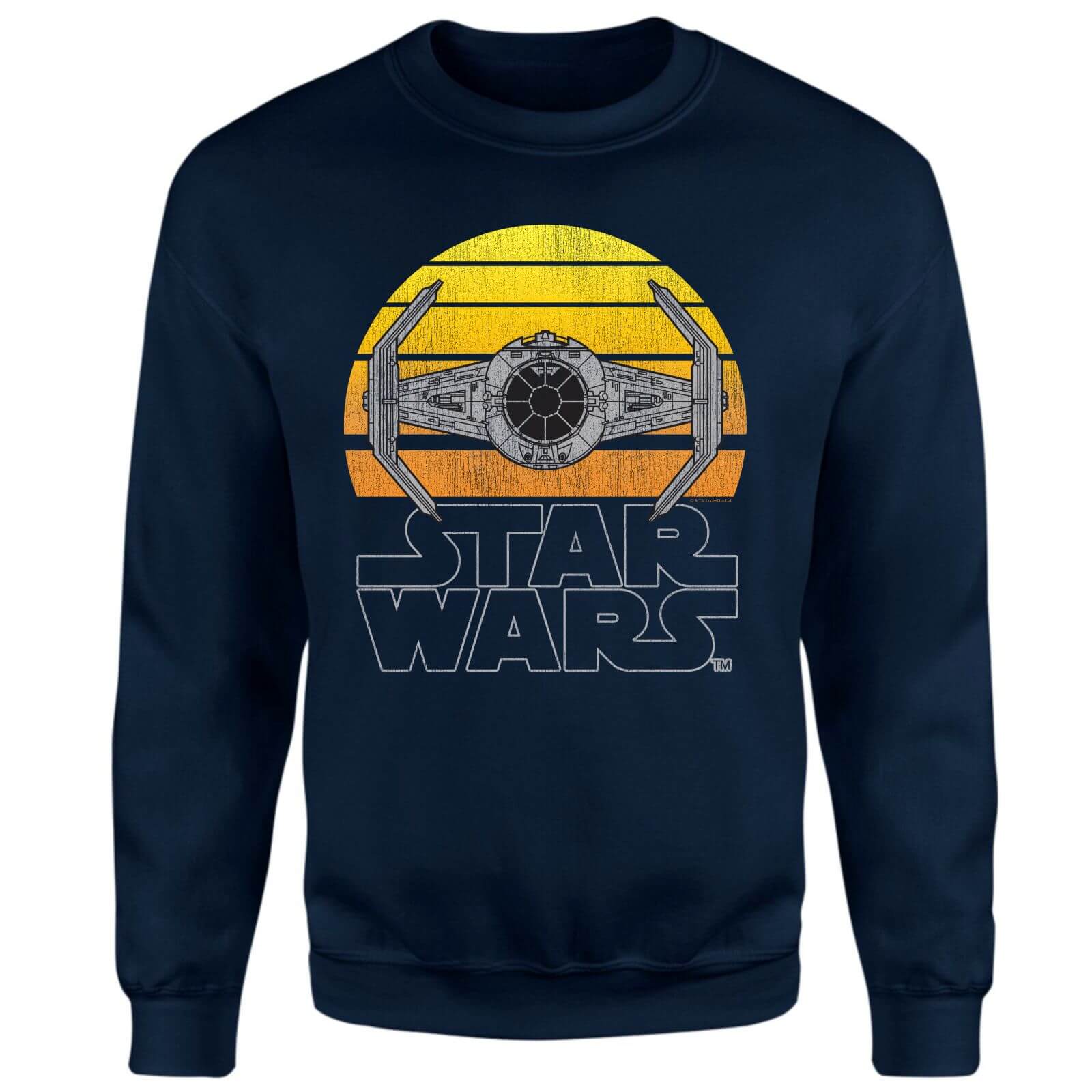 Star Wars Classic Sunset Tie Sweatshirt - Navy - L - Blu Navy