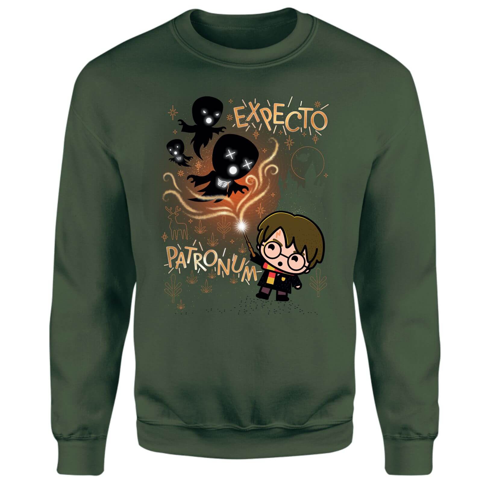 Harry Potter Kids Expecto Patronum Sweatshirt - Green - XXL - Green