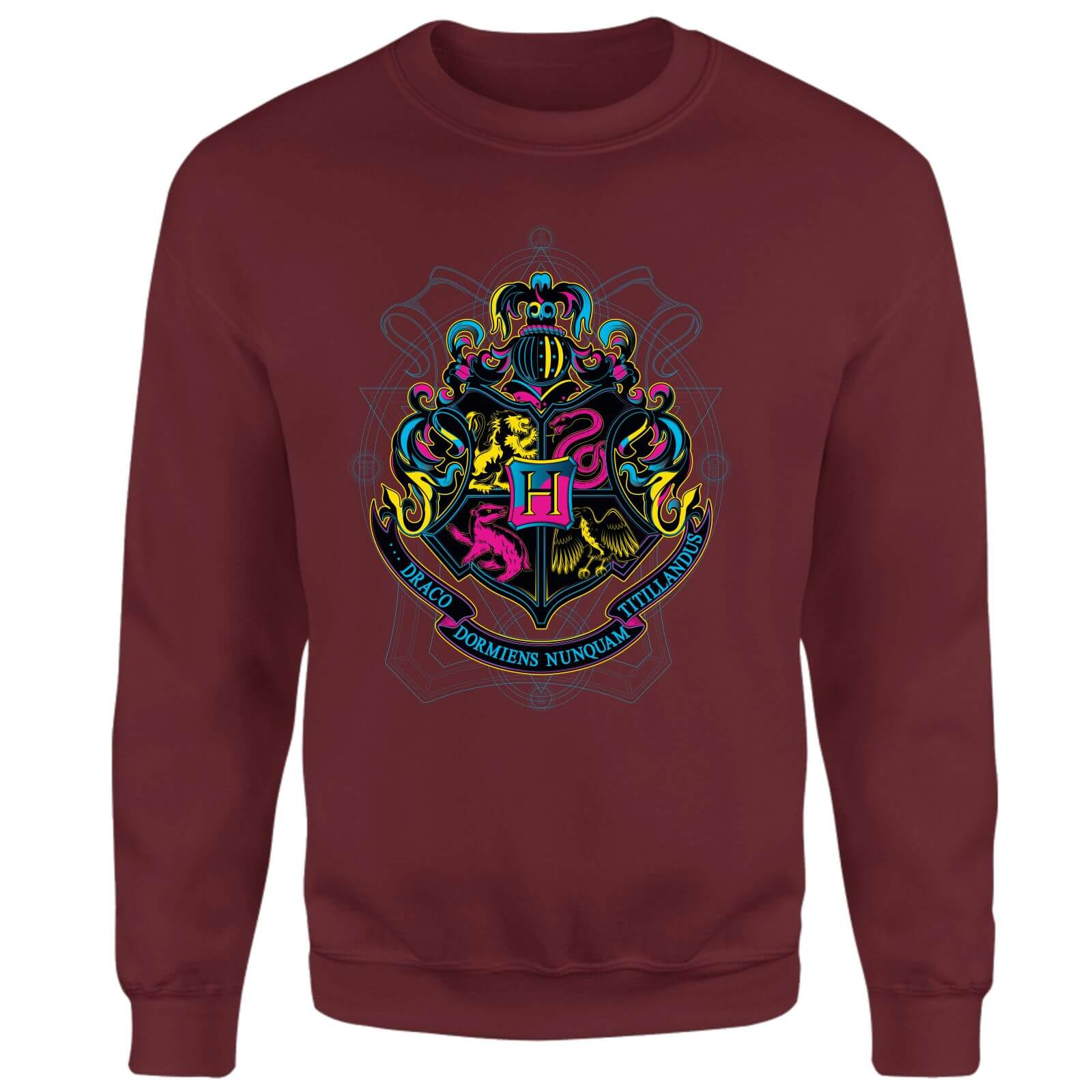 

Harry Potter Hogwarts Neon Crest Sweatshirt - Burgundy - M - Burgundy