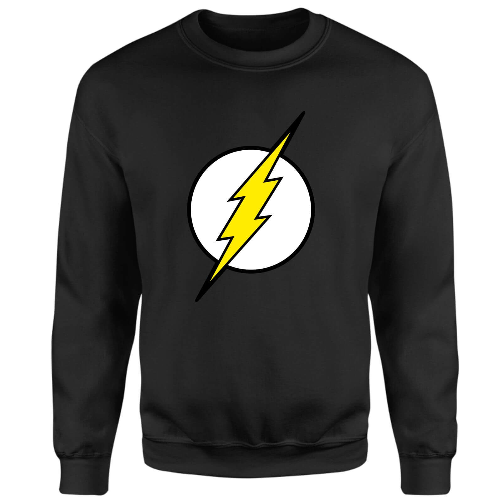Justice League Flash Logo Sweatshirt – Black – XS – Schwarz