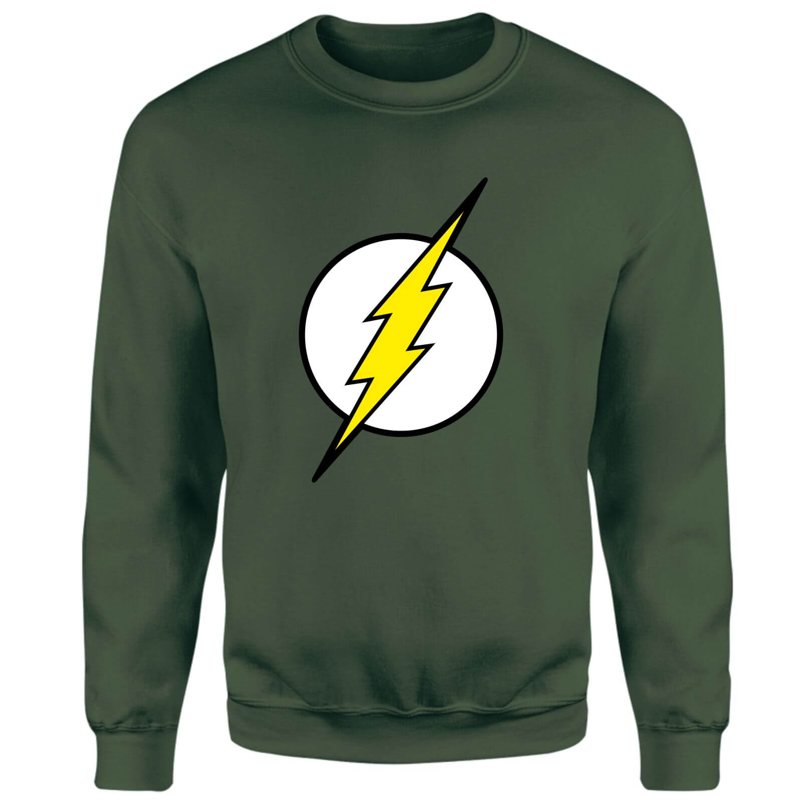 Justice League Flash Logo Sweatshirt – Green – XS – Grün