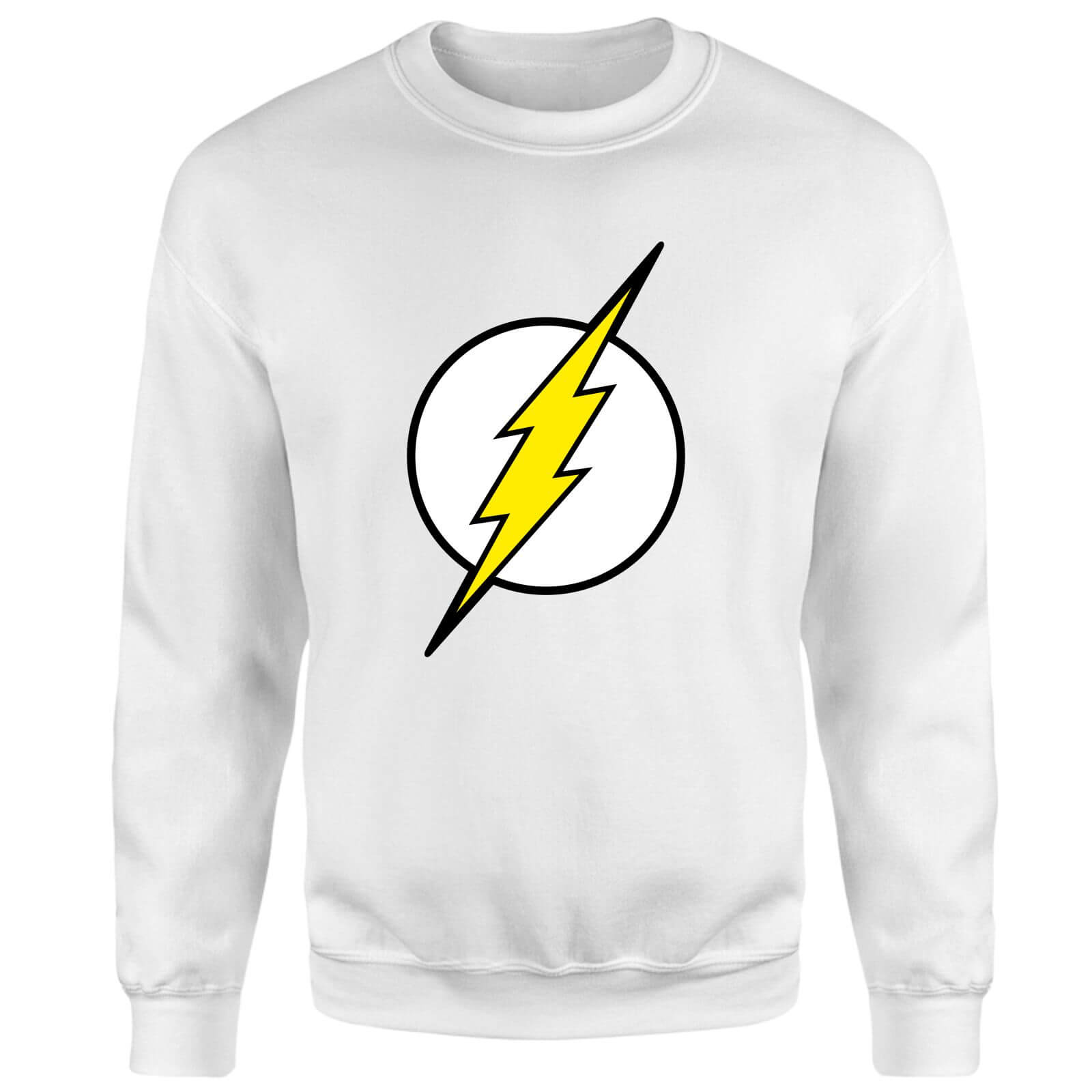 Justice League Flash Logo Sweatshirt – White – XS – Weiß