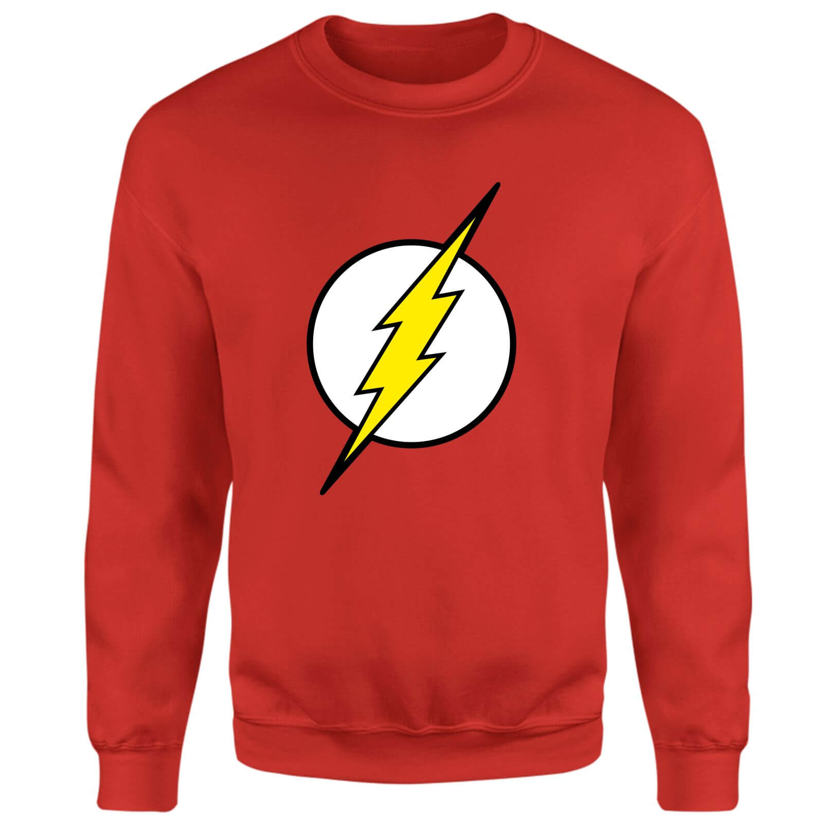 Justice League Flash Logo Sweatshirt – Red – XS – Rot