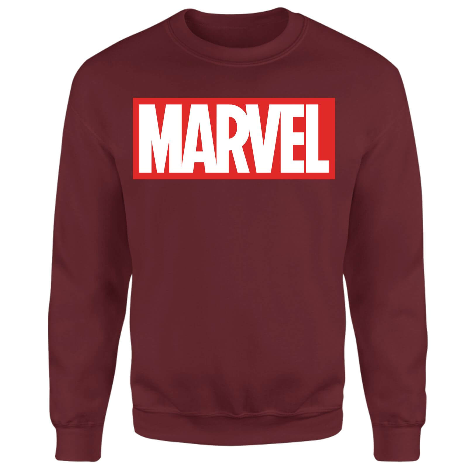 Marvel Logo Sweatshirt - Burgundy - XS - Burgundy