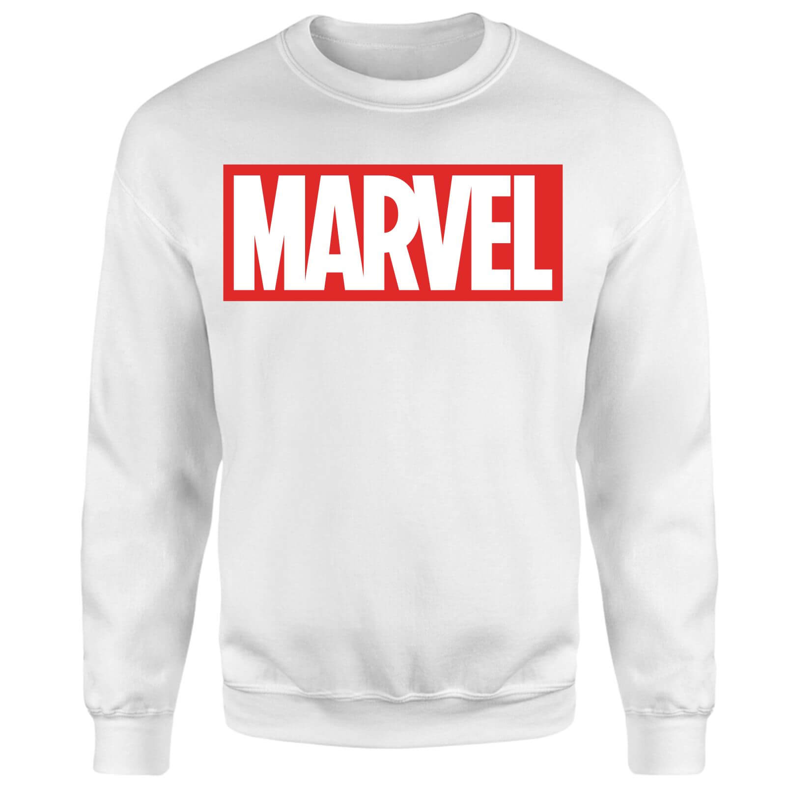 Marvel Logo Sweatshirt – White – XS – Weiß