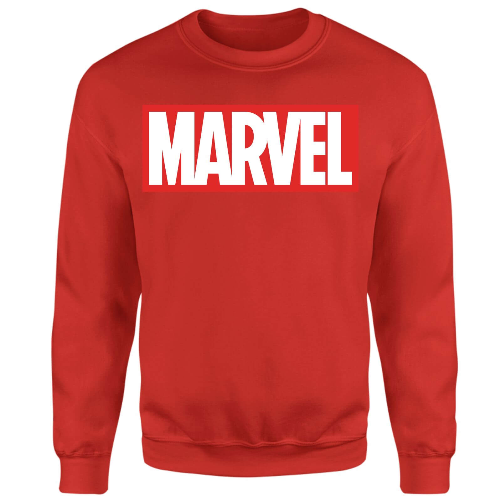 Marvel Logo Sweatshirt - Red - L - Red