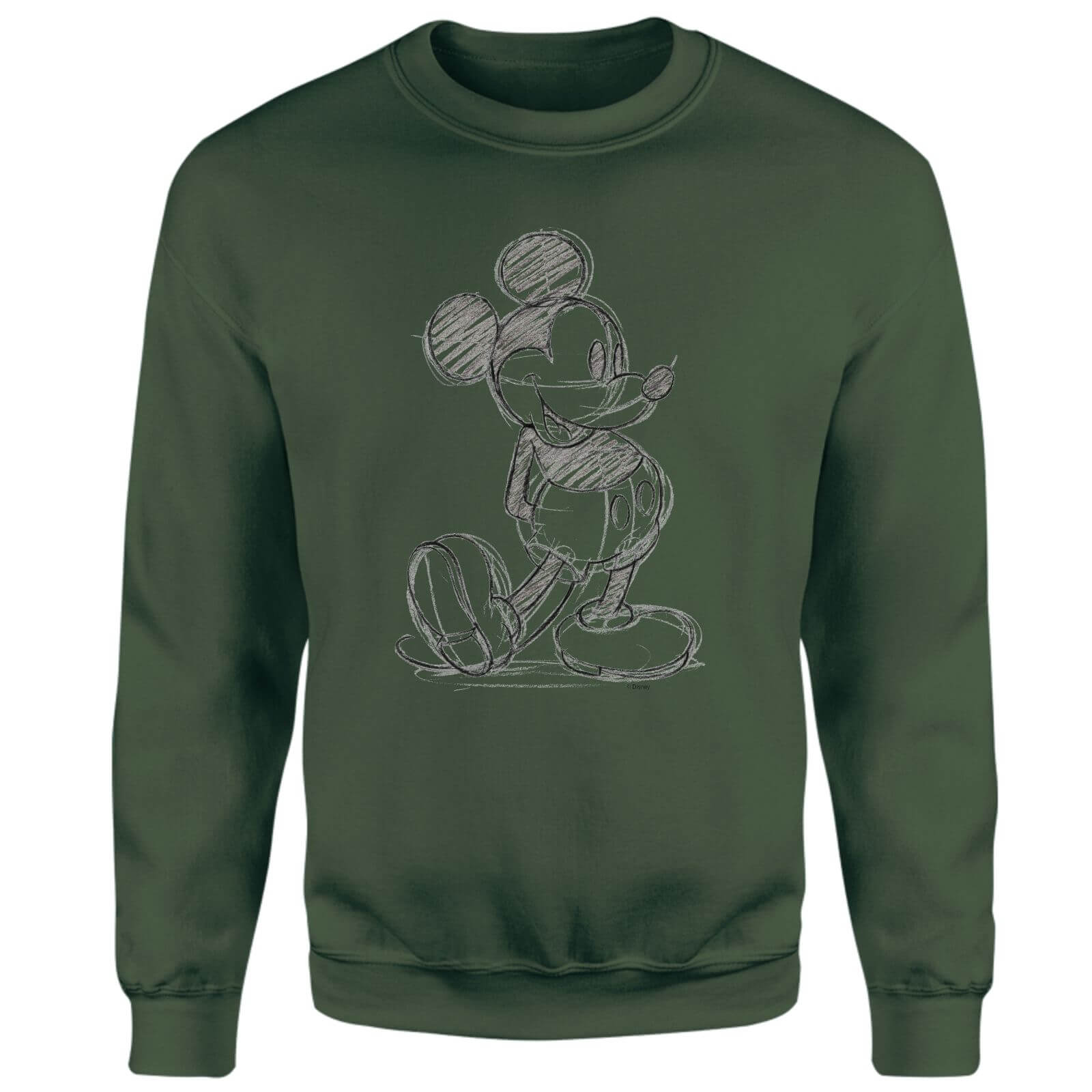 Disney Mickey Mouse Sketch Sweatshirt - Green - XL - Green