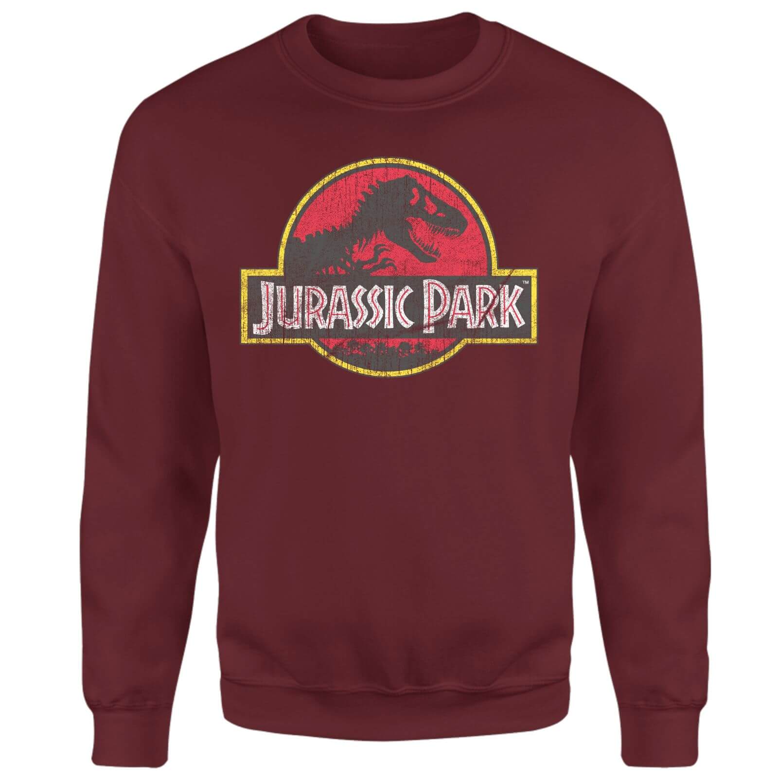 

Jurassic Park Logo Vintage Sweatshirt - Burgundy - S - Burgundy