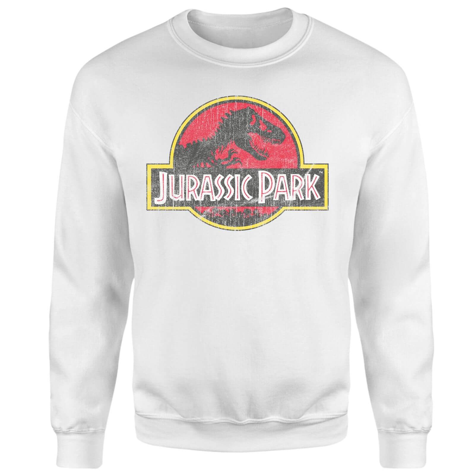 

Jurassic Park Logo Vintage Sweatshirt - White - XXL - Bianco