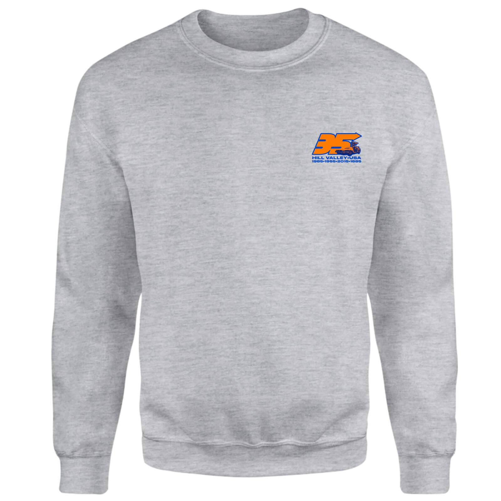 

Back To The Future 35 Hill Valley Front Sweatshirt - Grey - XL - Grey