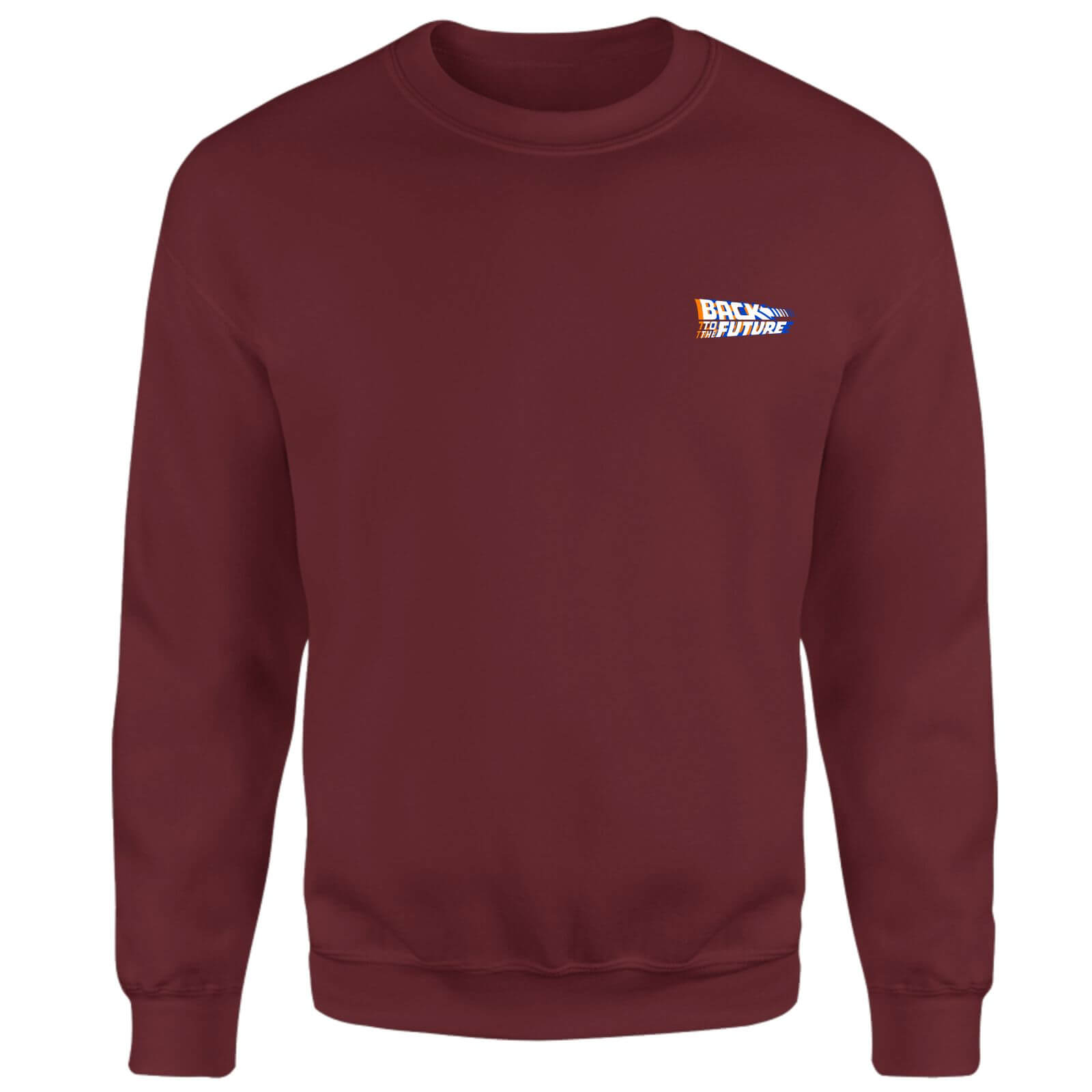 Back To The Future Sweatshirt - Burgundy - XL - Burgundy