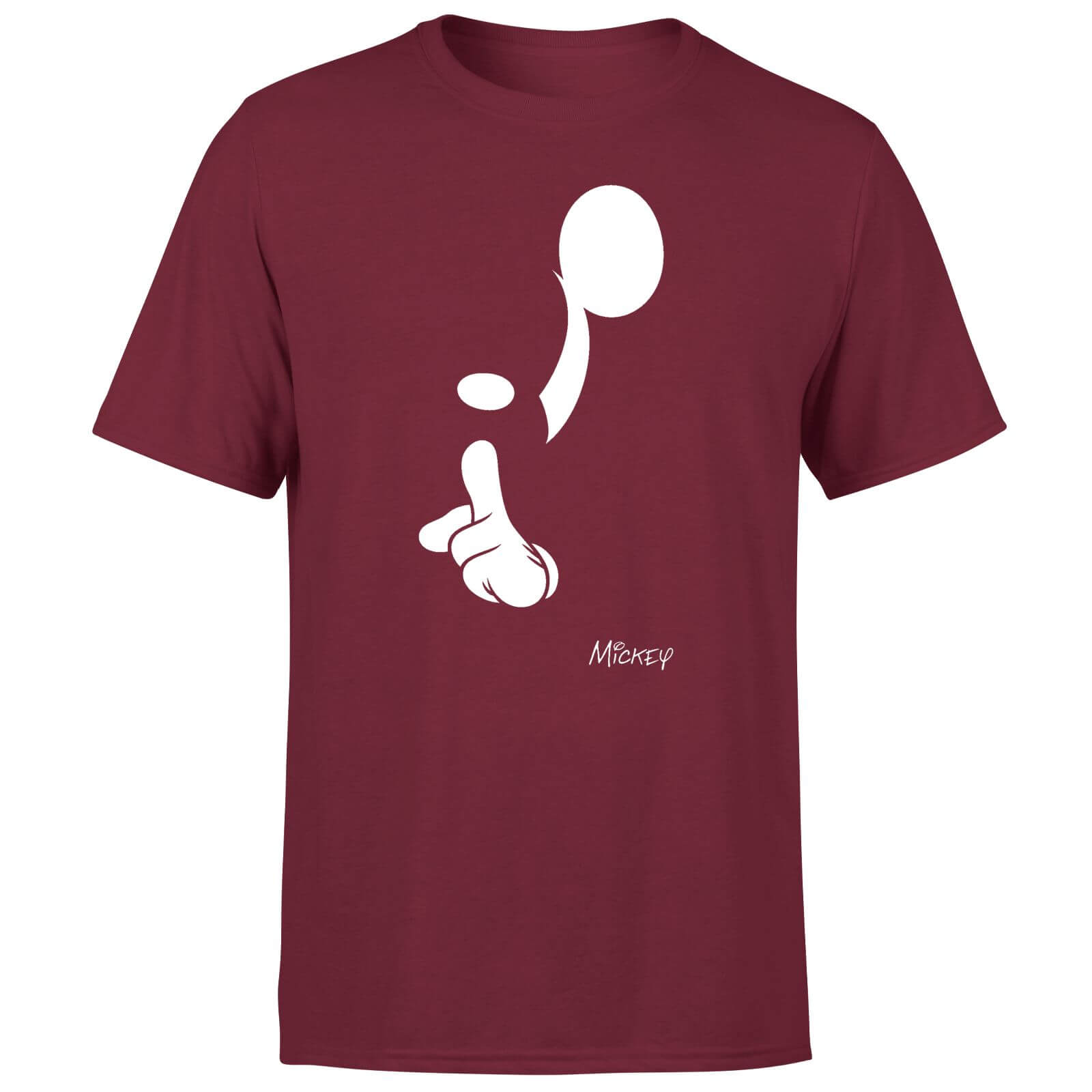 Shush Men's T-Shirt - Burgundy - L - Burgundy