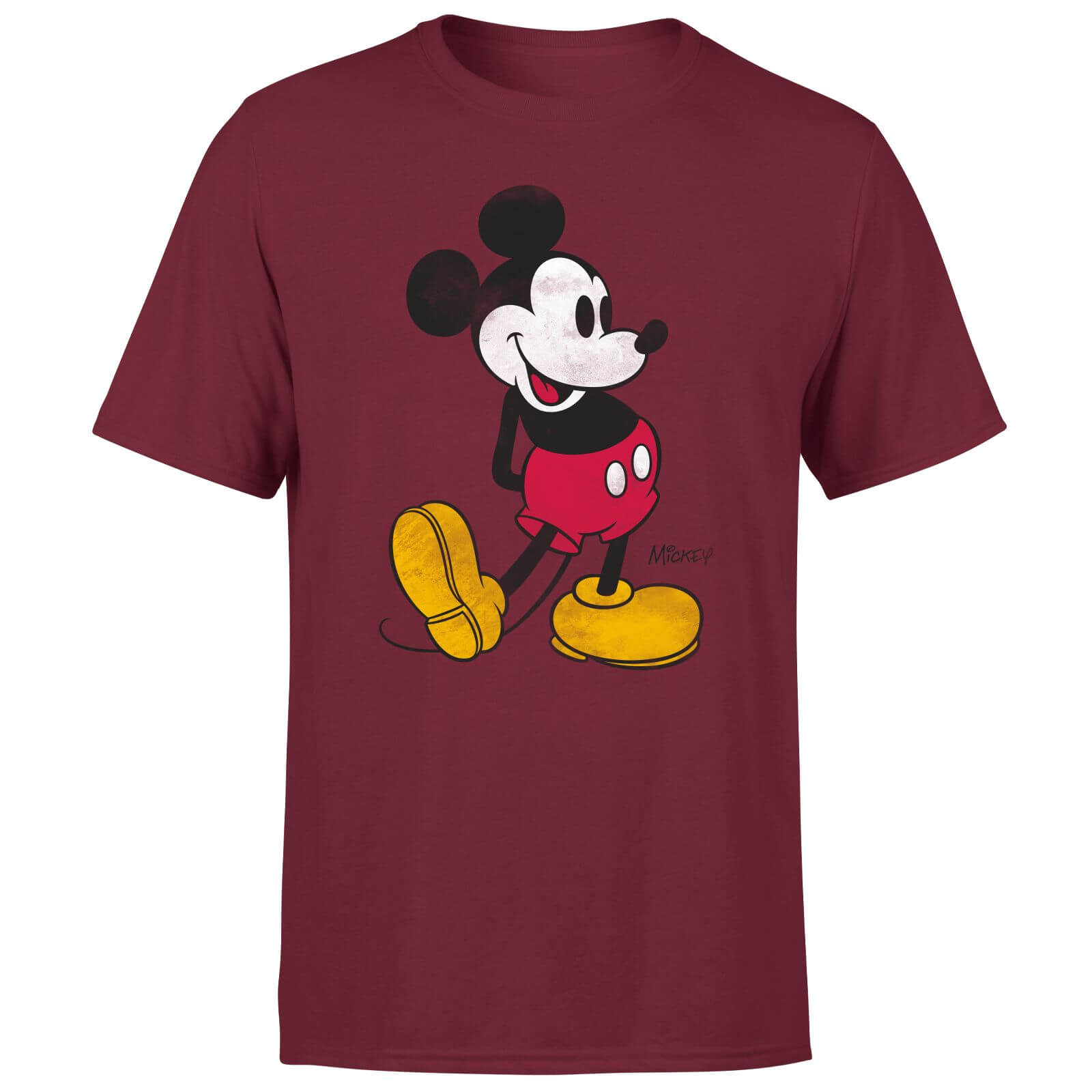 

Mickey Mouse Classic Kick Men's T-Shirt - Burgundy - XXL - Burgundy