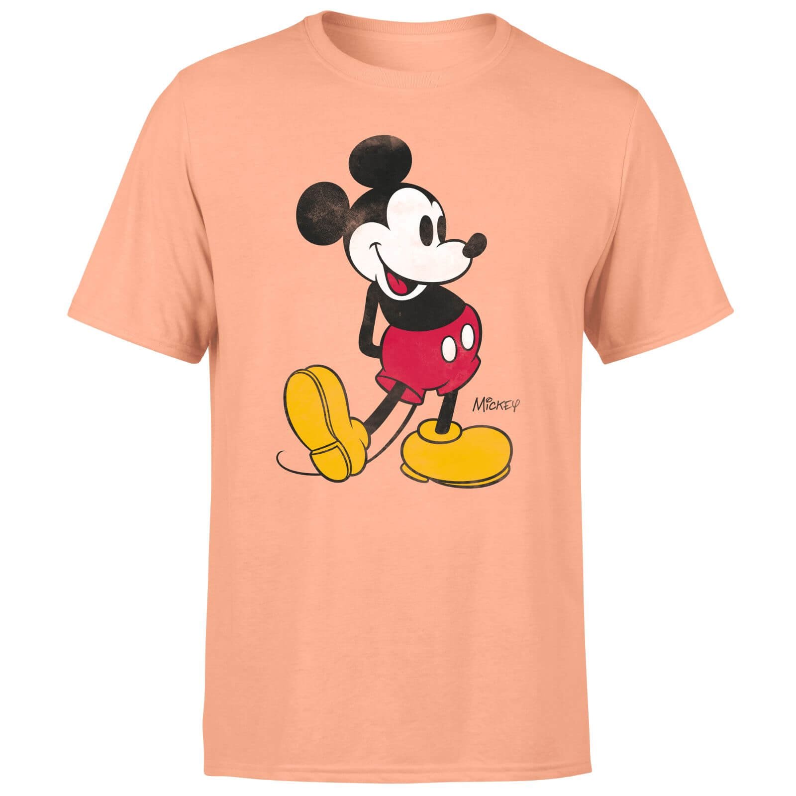 

Mickey Mouse Classic Kick Men's T-Shirt - Coral - XXL - Corallo