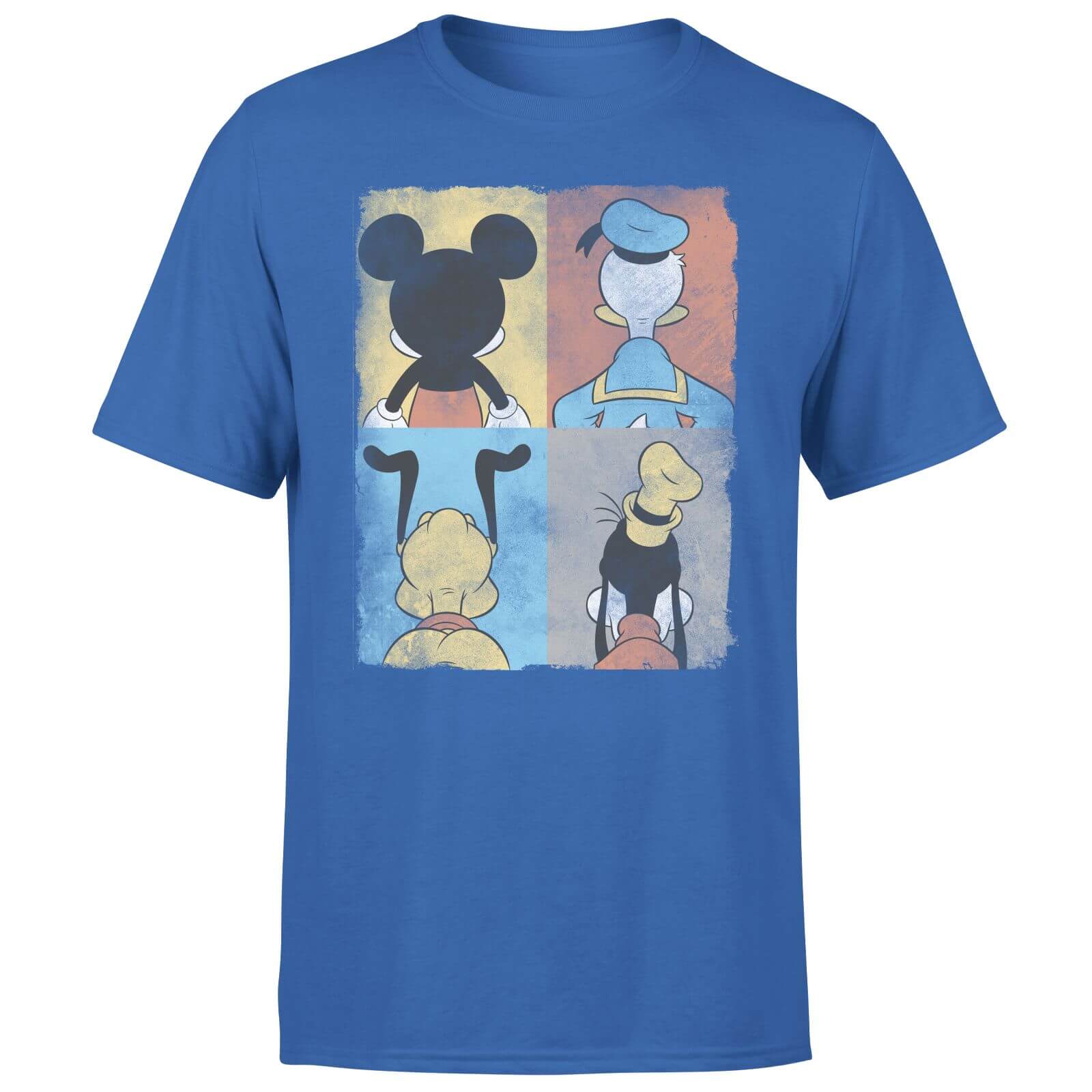 

Donald Duck Mickey Mouse Pluto Goofy Tiles Men's T-Shirt - Blue - XXL - Blue