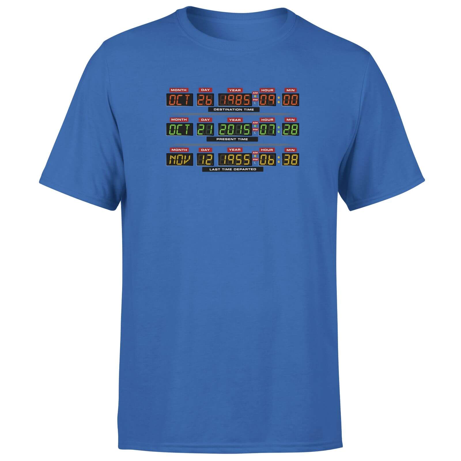 

Back To The Future Destination Clock Men's T-Shirt - Blue - L - Blue