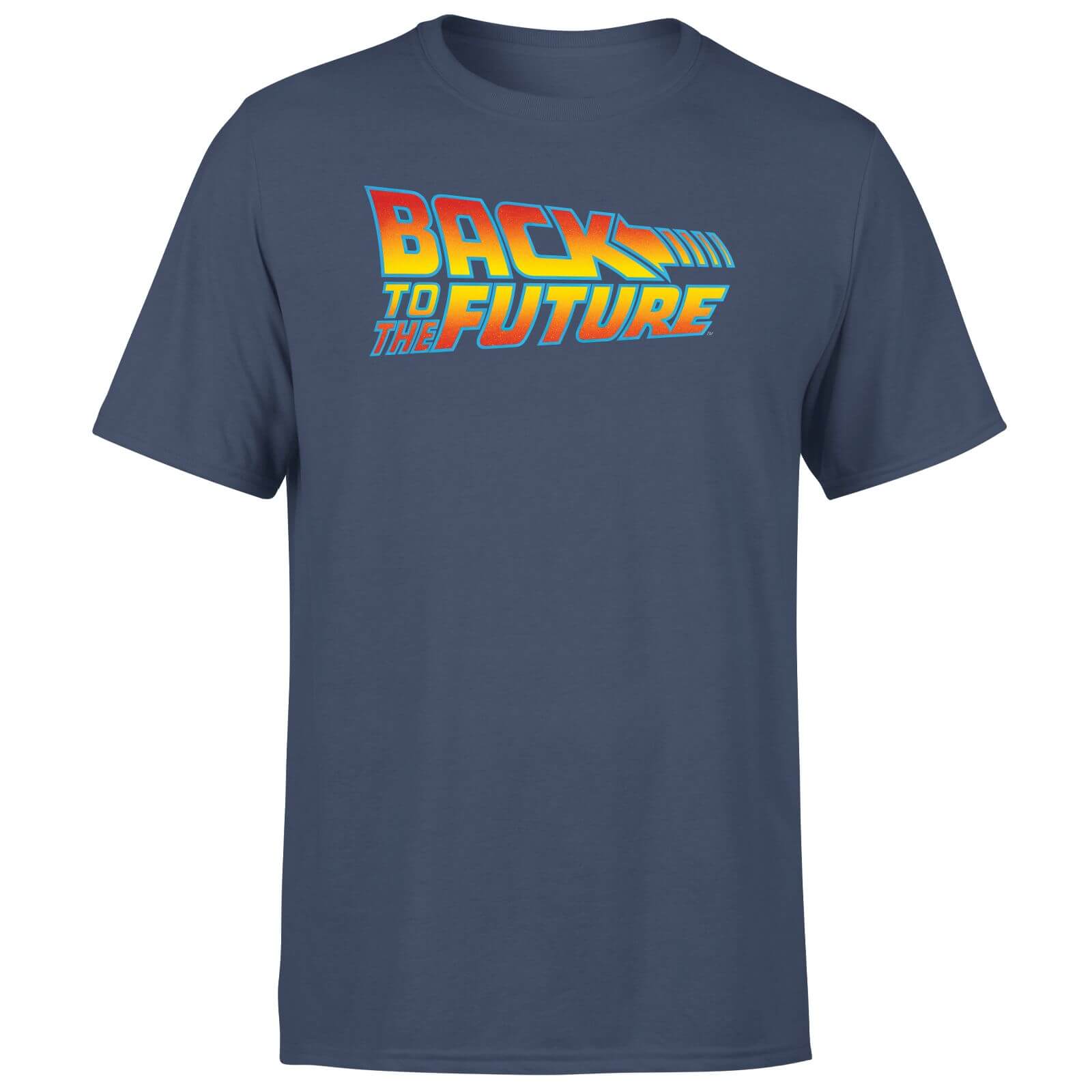 

Back To The Future Classic Logo Men's T-Shirt - Navy - L - Blu Navy