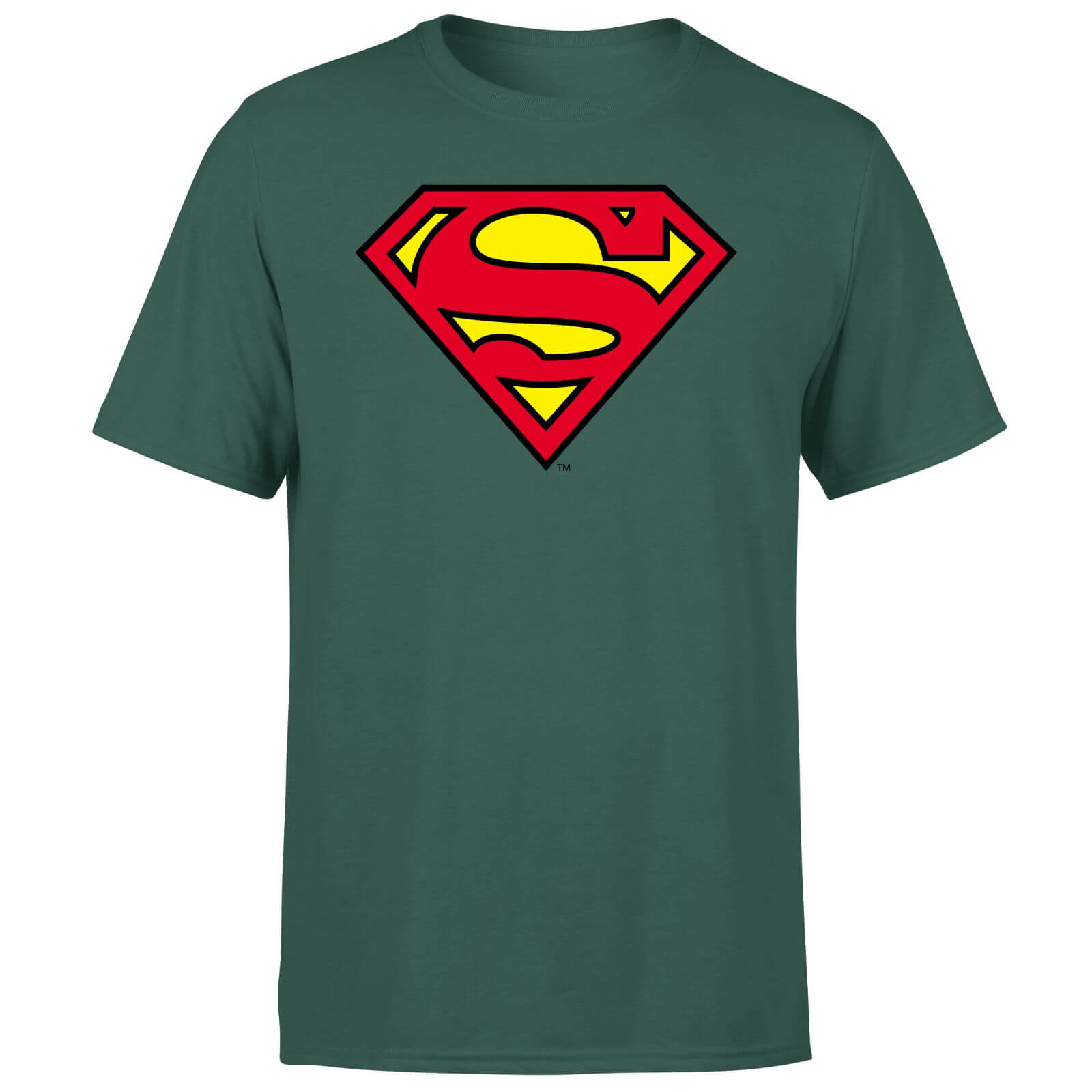 Official Superman Shield Men's T-Shirt - Green - XXL
