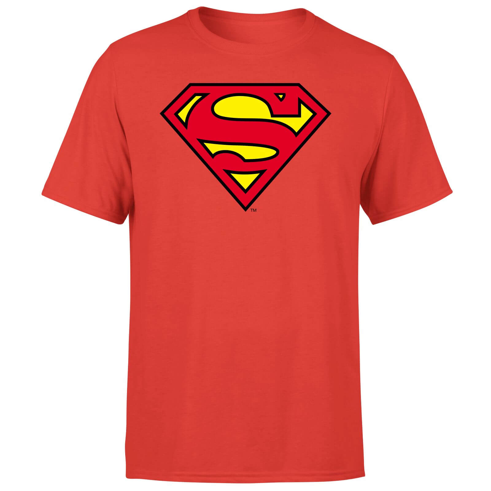 Official Superman Shield Men's T-Shirt - Red - M - Rosso