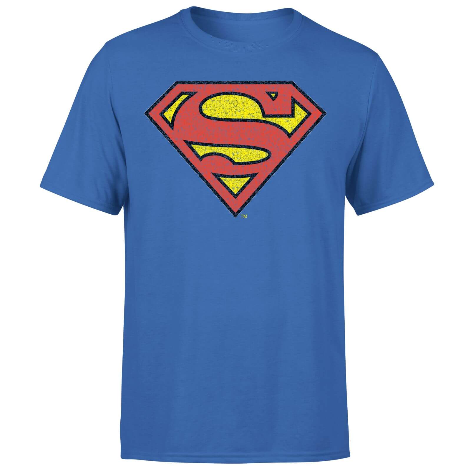 

Official Superman Crackle Logo Men's T-Shirt - Blue - XS - Blue