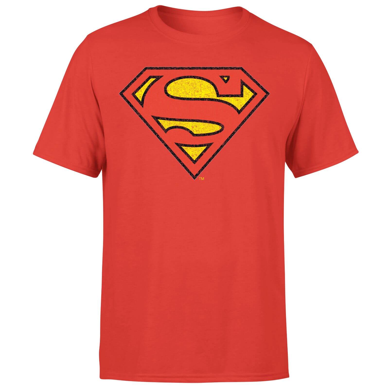 

Official Superman Crackle Logo Men's T-Shirt - Red - L - Rosso