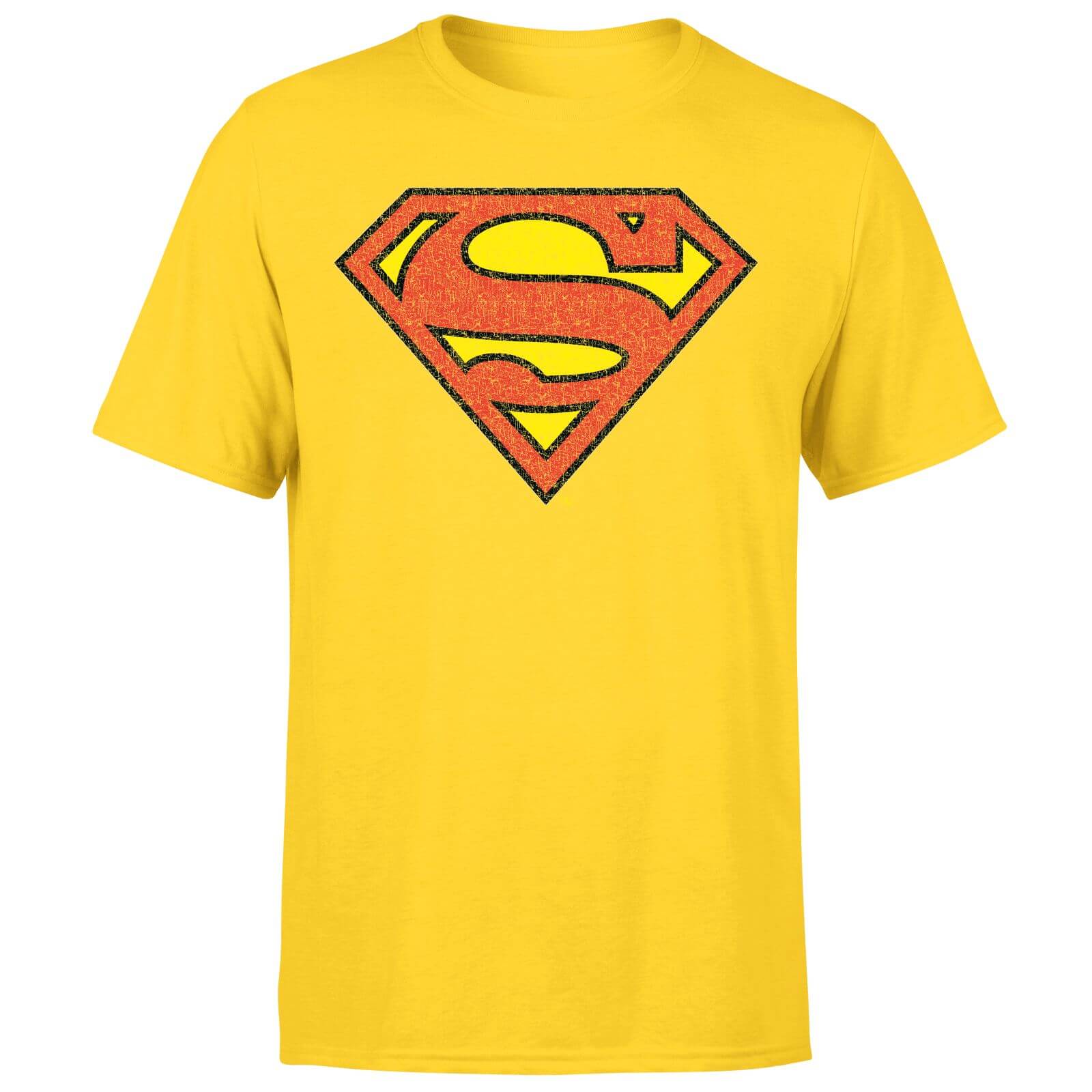 

Official Superman Crackle Logo Men's T-Shirt - Yellow - M - Giallo