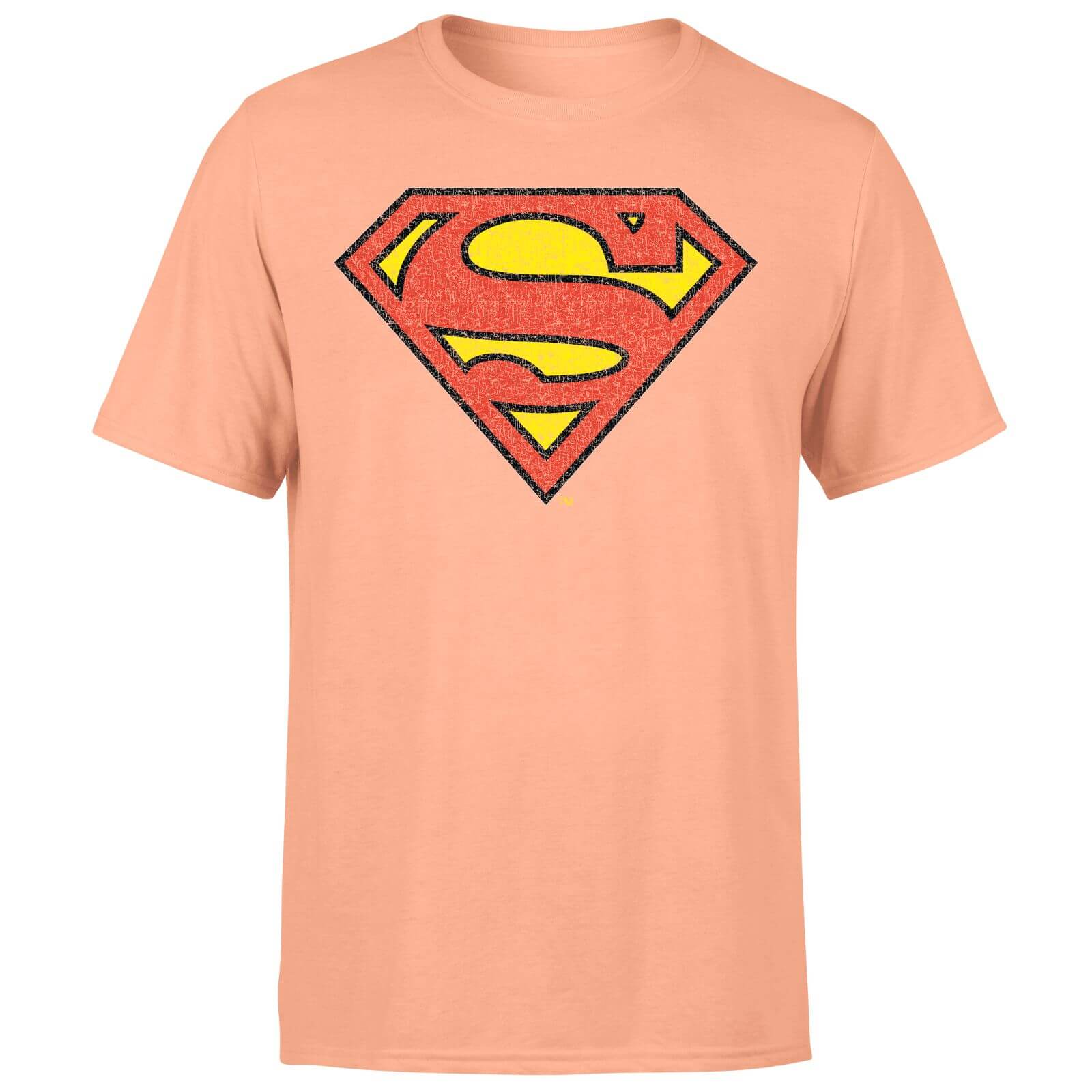 

Official Superman Crackle Logo Men's T-Shirt - Coral - S - Corallo