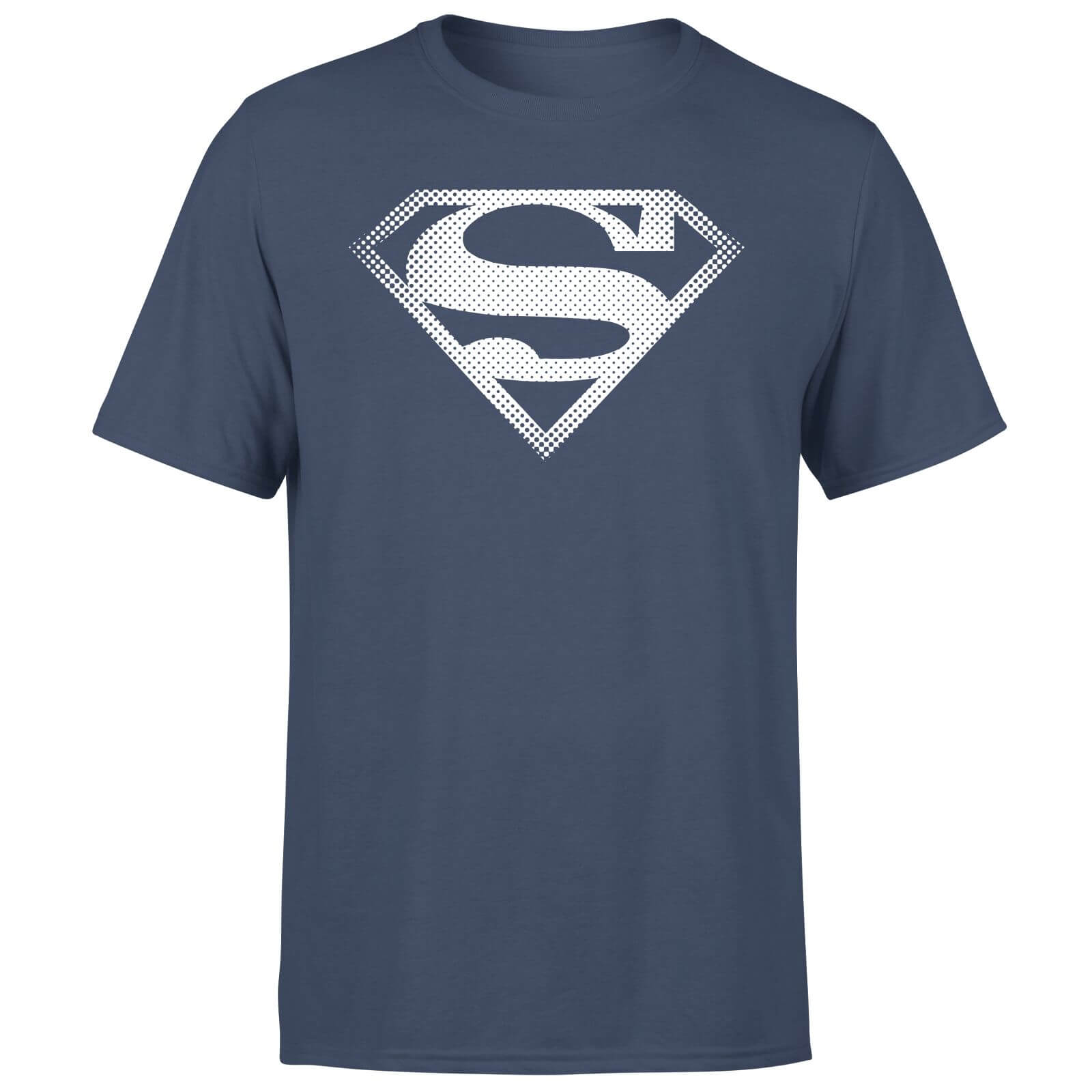Superman Spot Logo Men's T-Shirt - Navy - XXL - Blu Navy