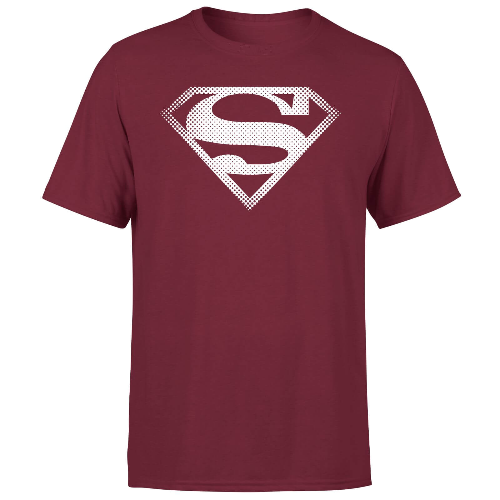 Superman Spot Logo Men's T-Shirt - Burgundy - XL - Burgundy