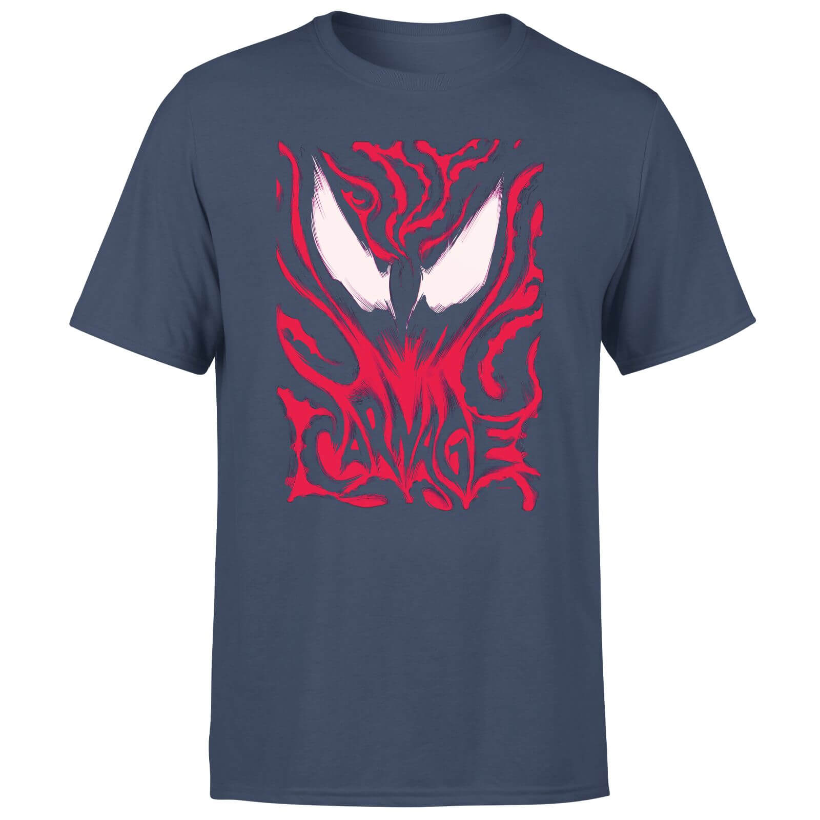 Venom Carnage Men's T-Shirt - Navy - XXL - Blu Navy