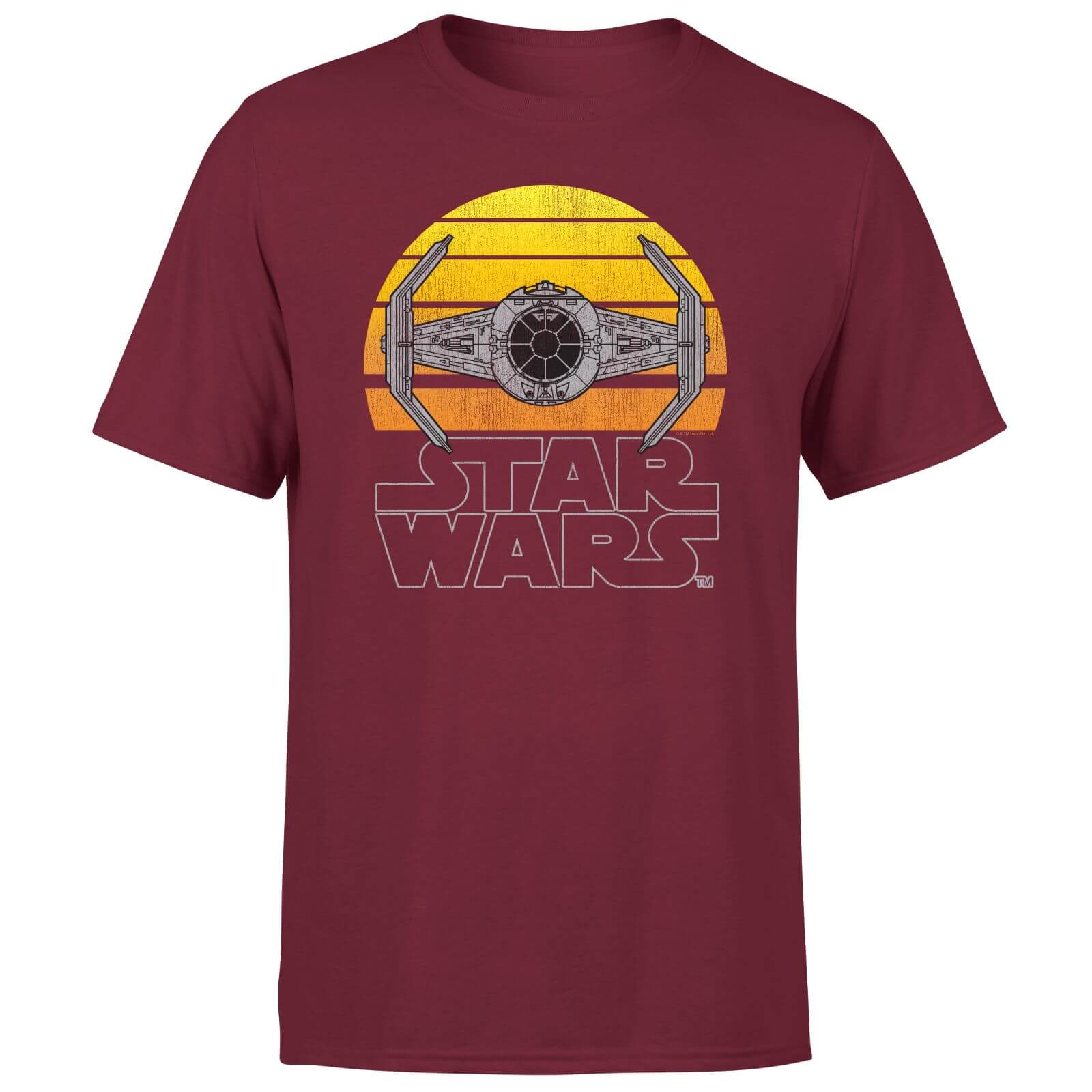 

Star Wars Classic Sunset Tie Men's T-Shirt - Burgundy - XXL - Burgundy