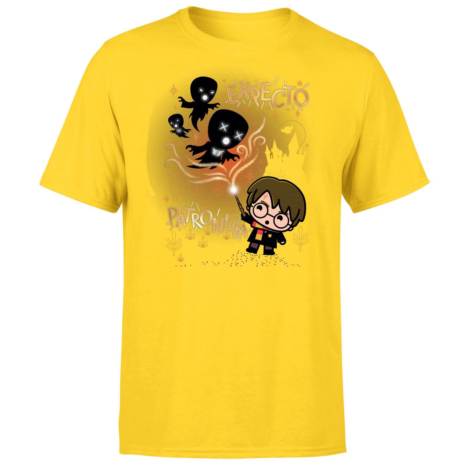 

Harry Potter Kids Expecto Patronum Men's T-Shirt - Yellow - S - Giallo