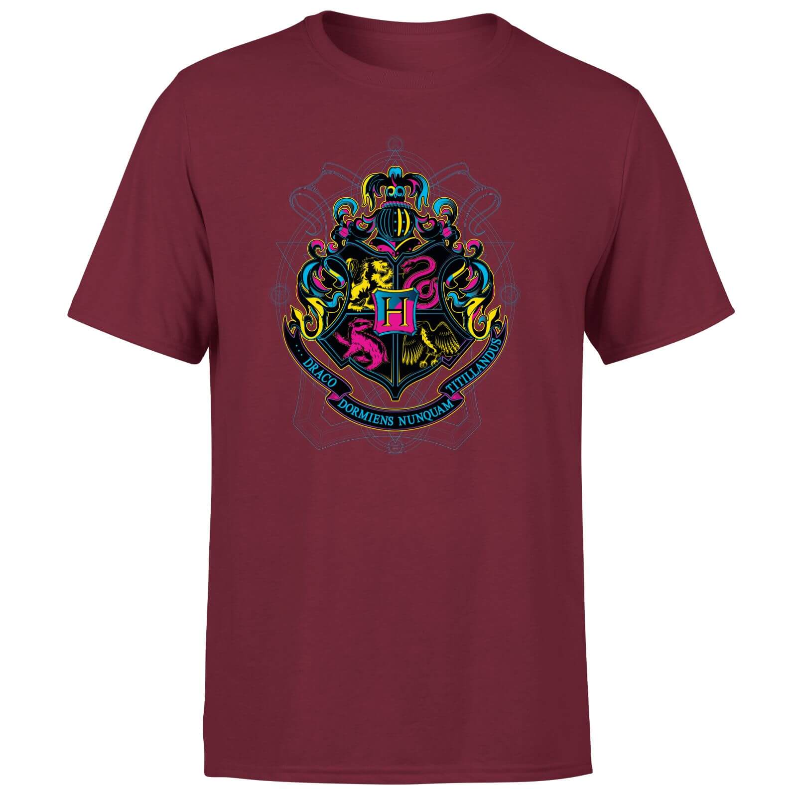 

Harry Potter Hogwarts Neon Crest Men's T-Shirt - Burgundy - XL - Burgundy