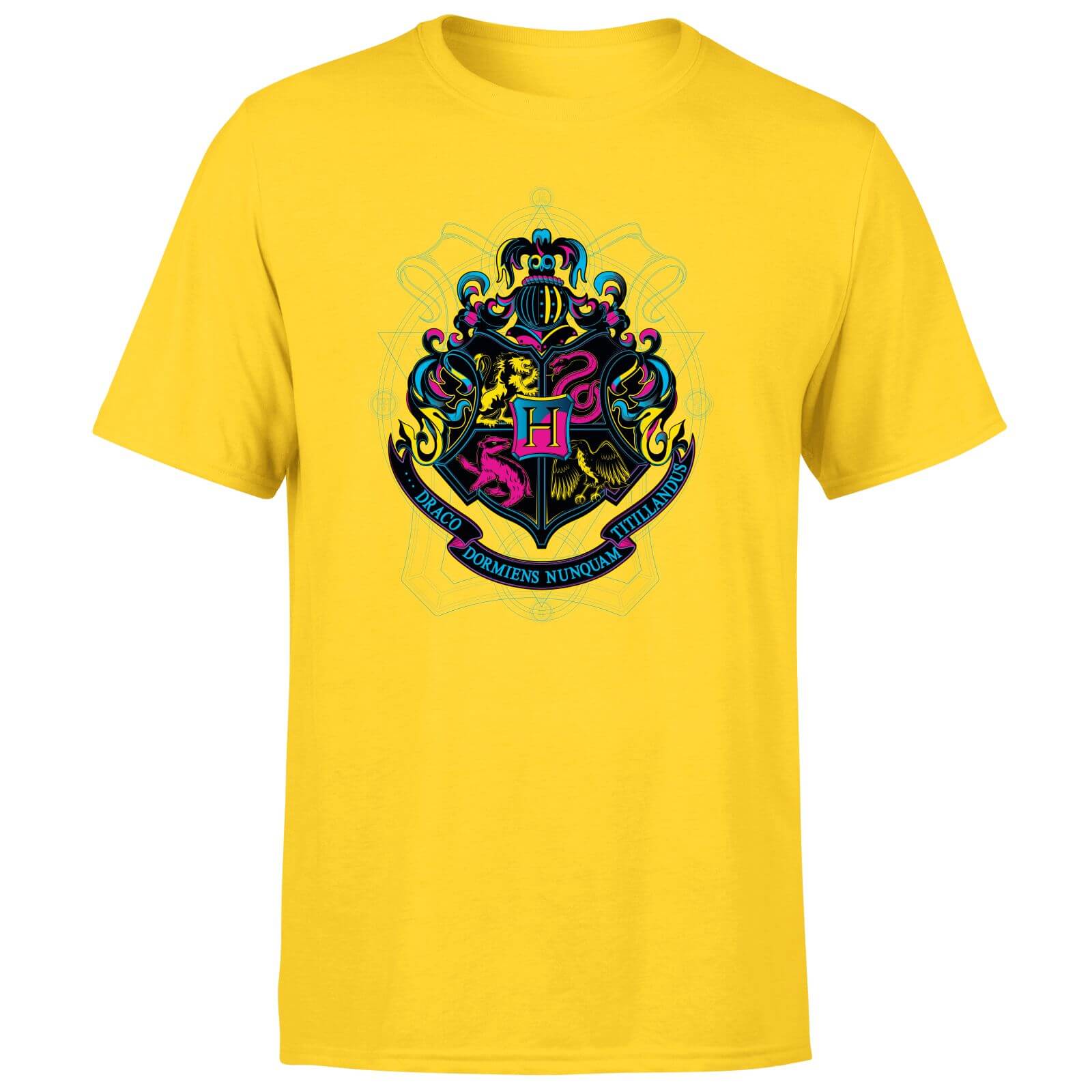 

Harry Potter Hogwarts Neon Crest Men's T-Shirt - Yellow - M - Giallo