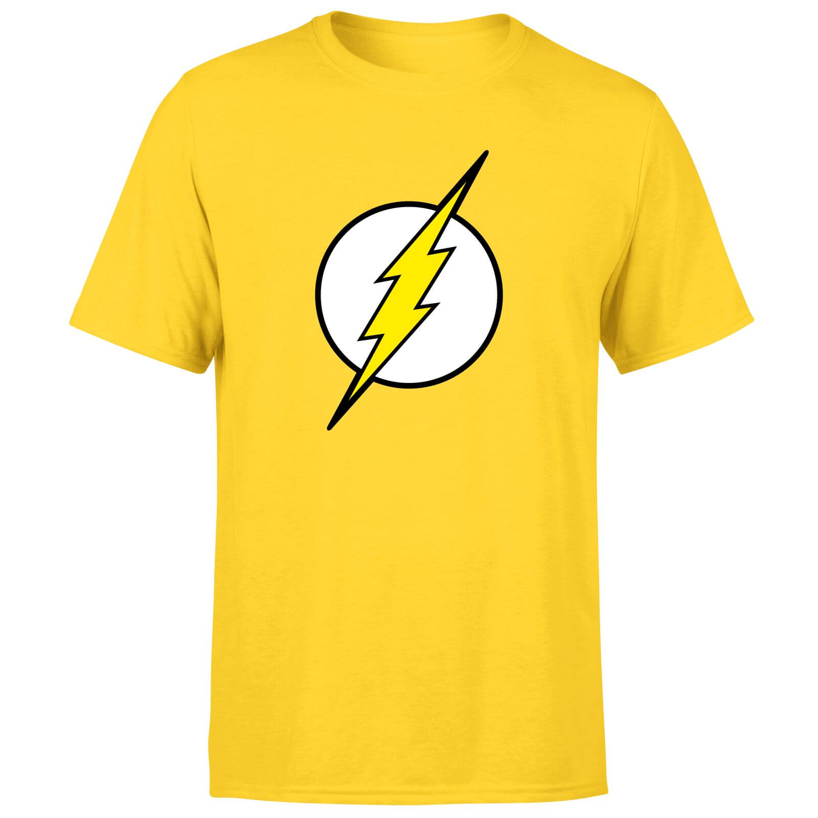 Justice League Flash Logo Men's T-Shirt - Yellow - M - Giallo