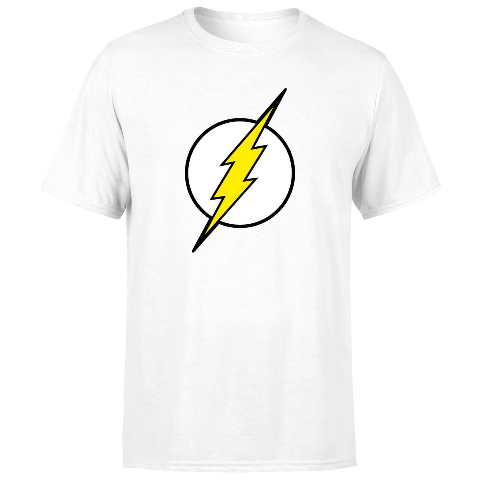 Justice League Flash Logo Men's T-Shirt - White - 3XL - White