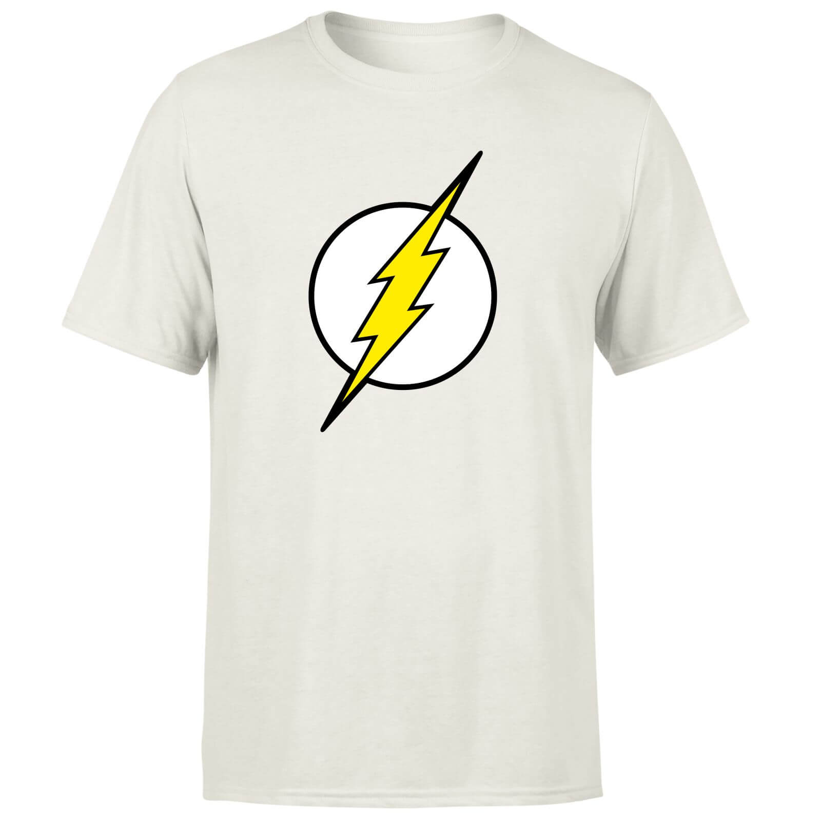 Justice League Flash Logo Men's T-Shirt - Cream - XL - Cream