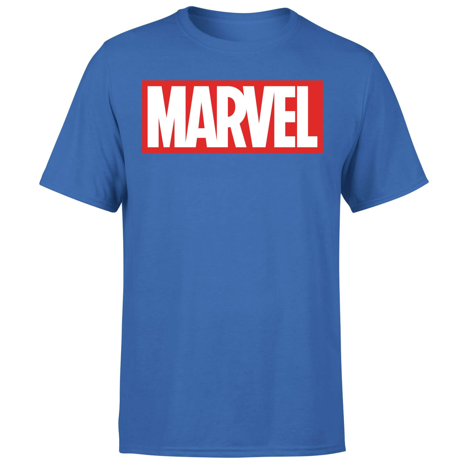 Marvel Logo Men’s T-Shirt – Blue – XS – Blue