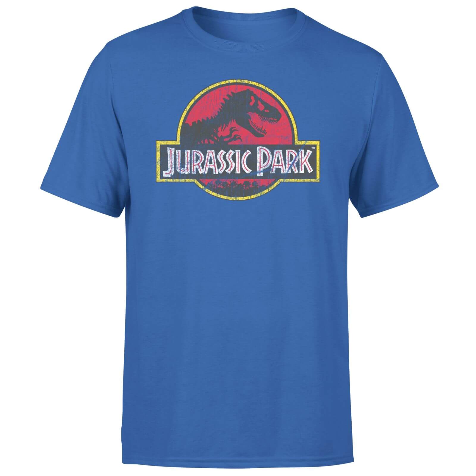 

Jurassic Park Logo Vintage Men's T-Shirt - Blue - S - Blue