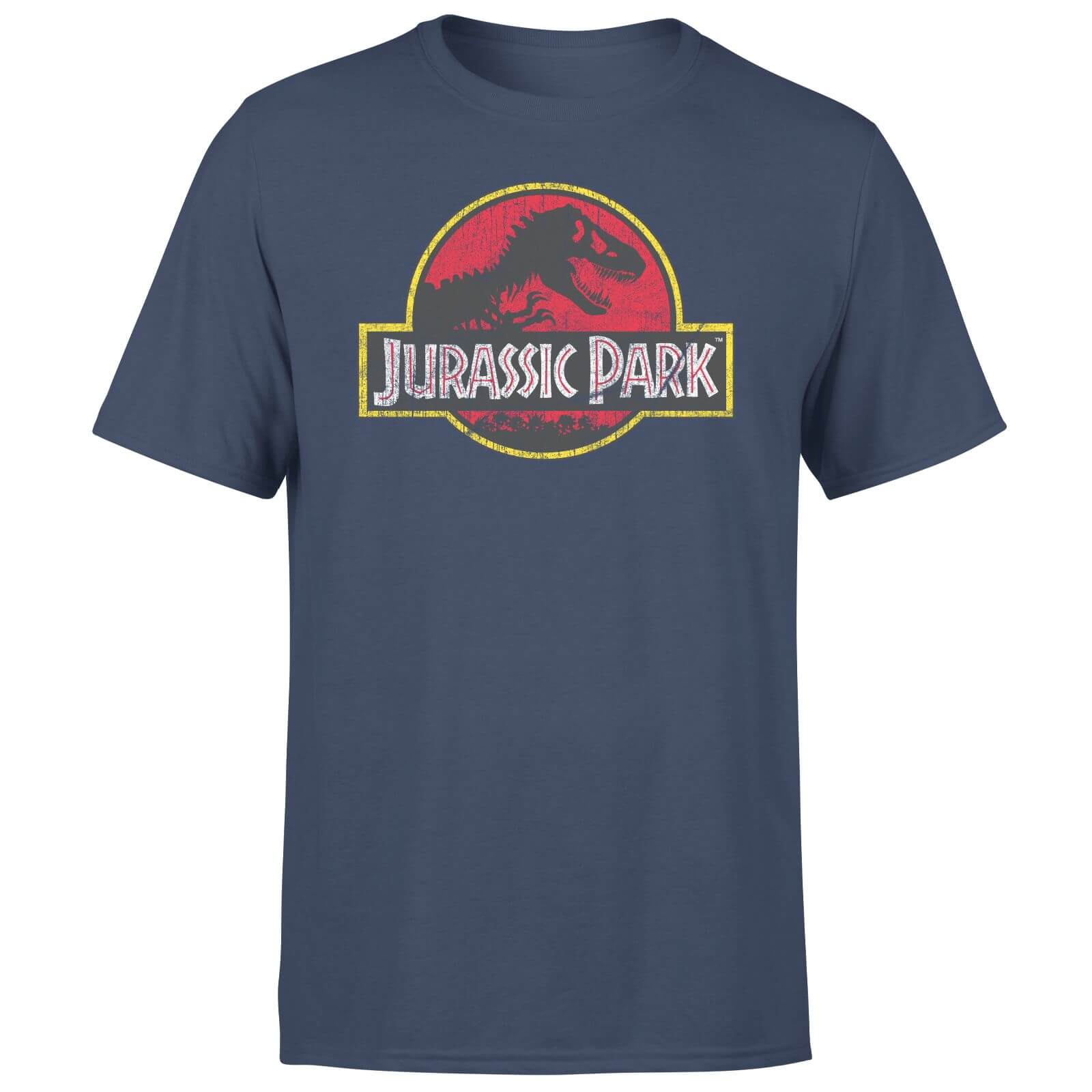 

Jurassic Park Logo Vintage Men's T-Shirt - Navy - L - Blu Navy