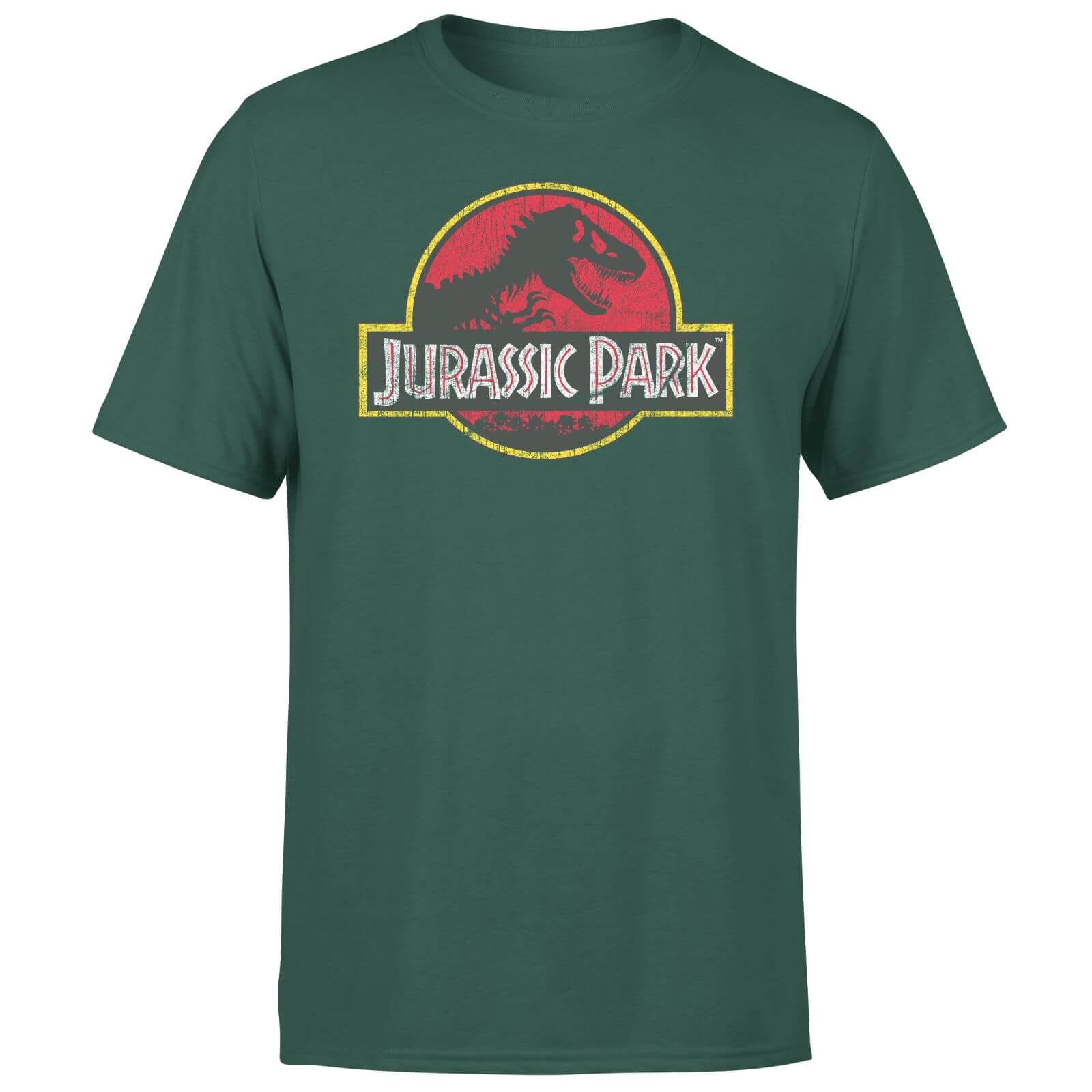 

Jurassic Park Logo Vintage Men's T-Shirt - Green - XXL - Verde