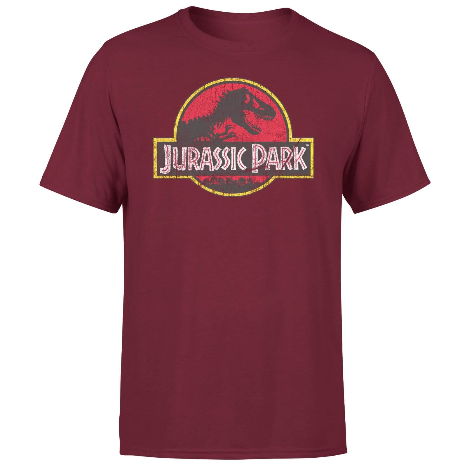 

Jurassic Park Logo Vintage Men's T-Shirt - Burgundy - L - Burgundy