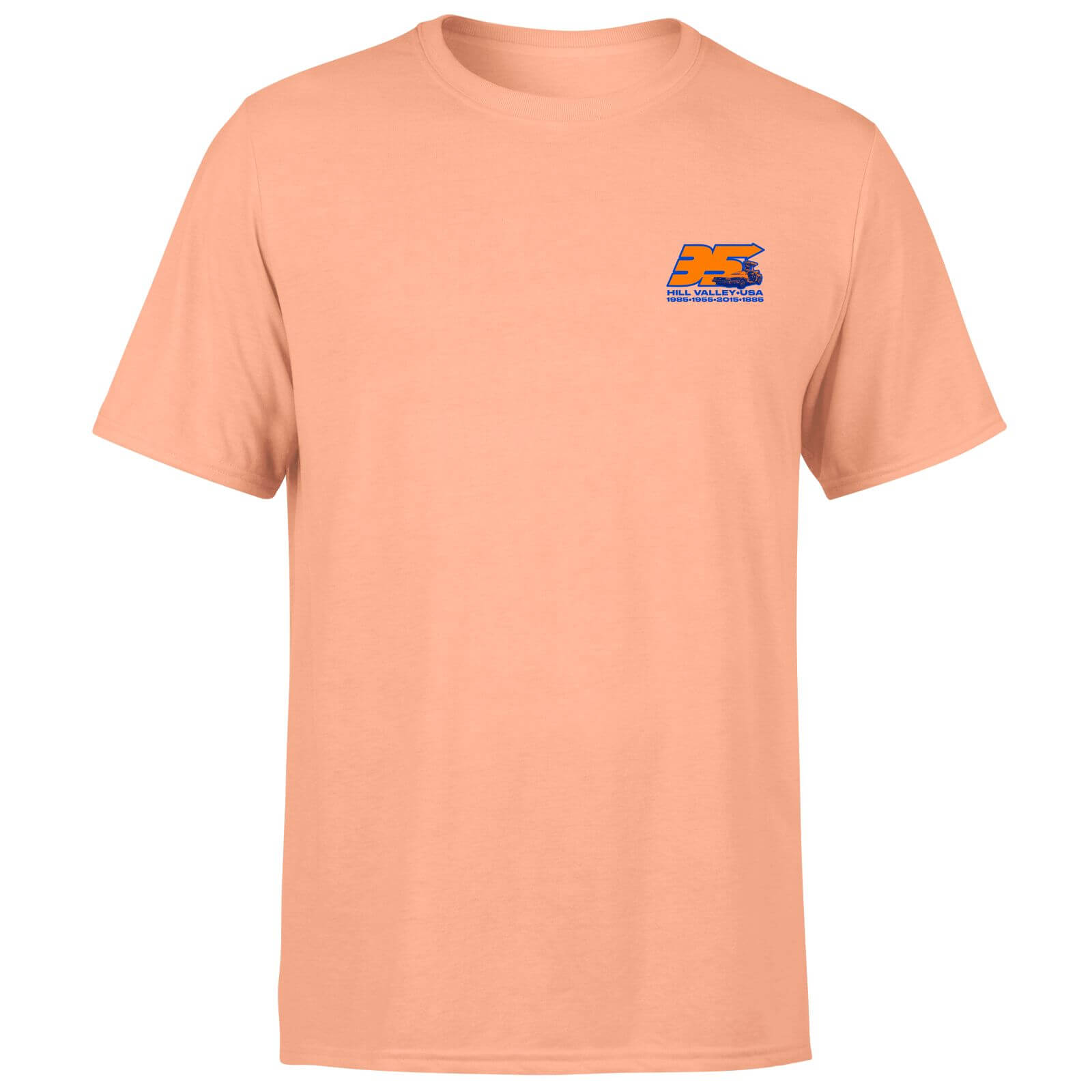 

Back To The Future 35 Hill Valley Front Men's T-Shirt - Coral - XL - Corallo