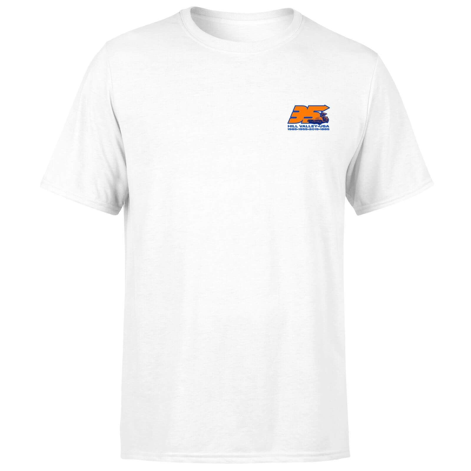 

Back To The Future 35 Hill Valley Front Men's T-Shirt - White - L - Bianco