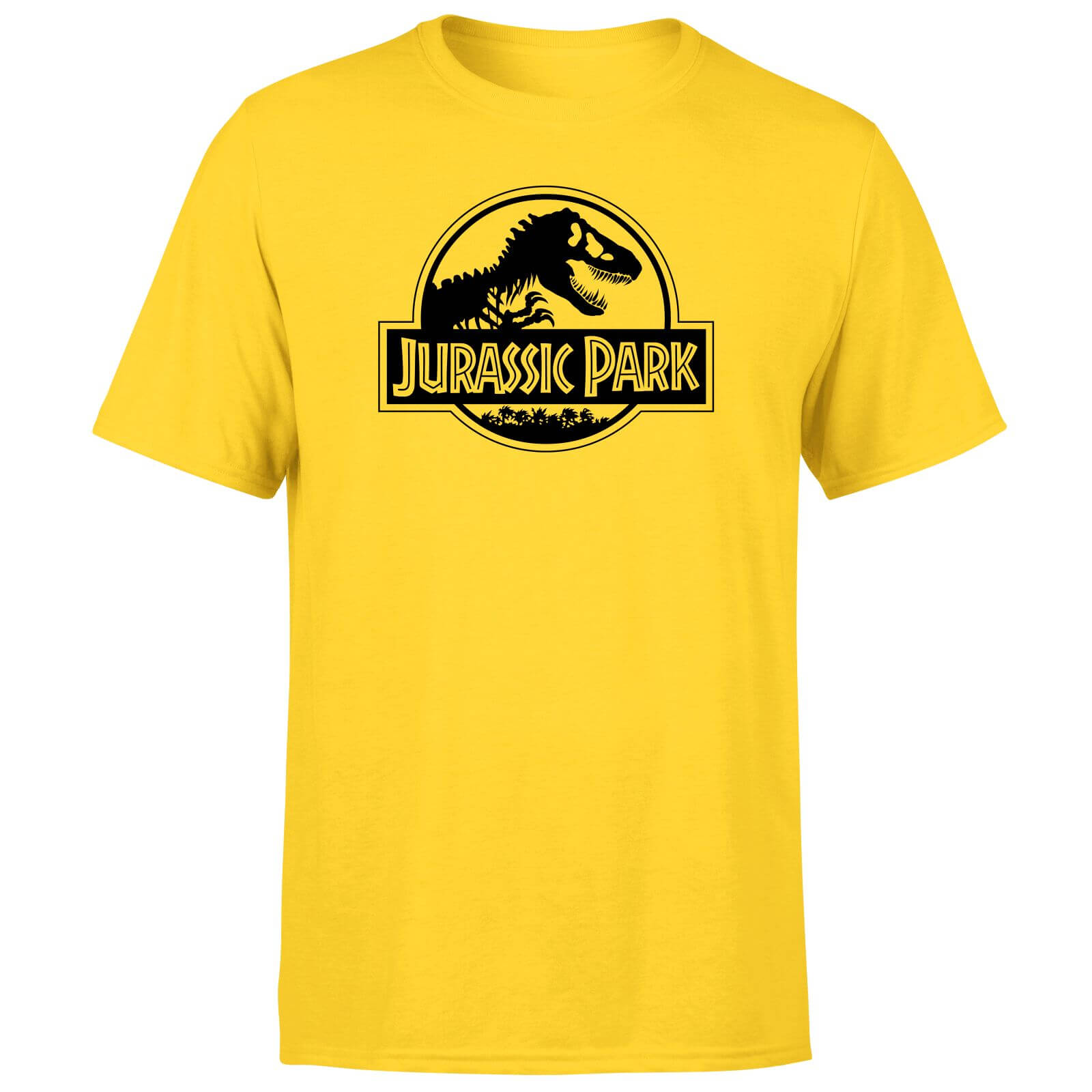 Jurassic Park Logo Men's T-Shirt - Yellow - XXL - Giallo