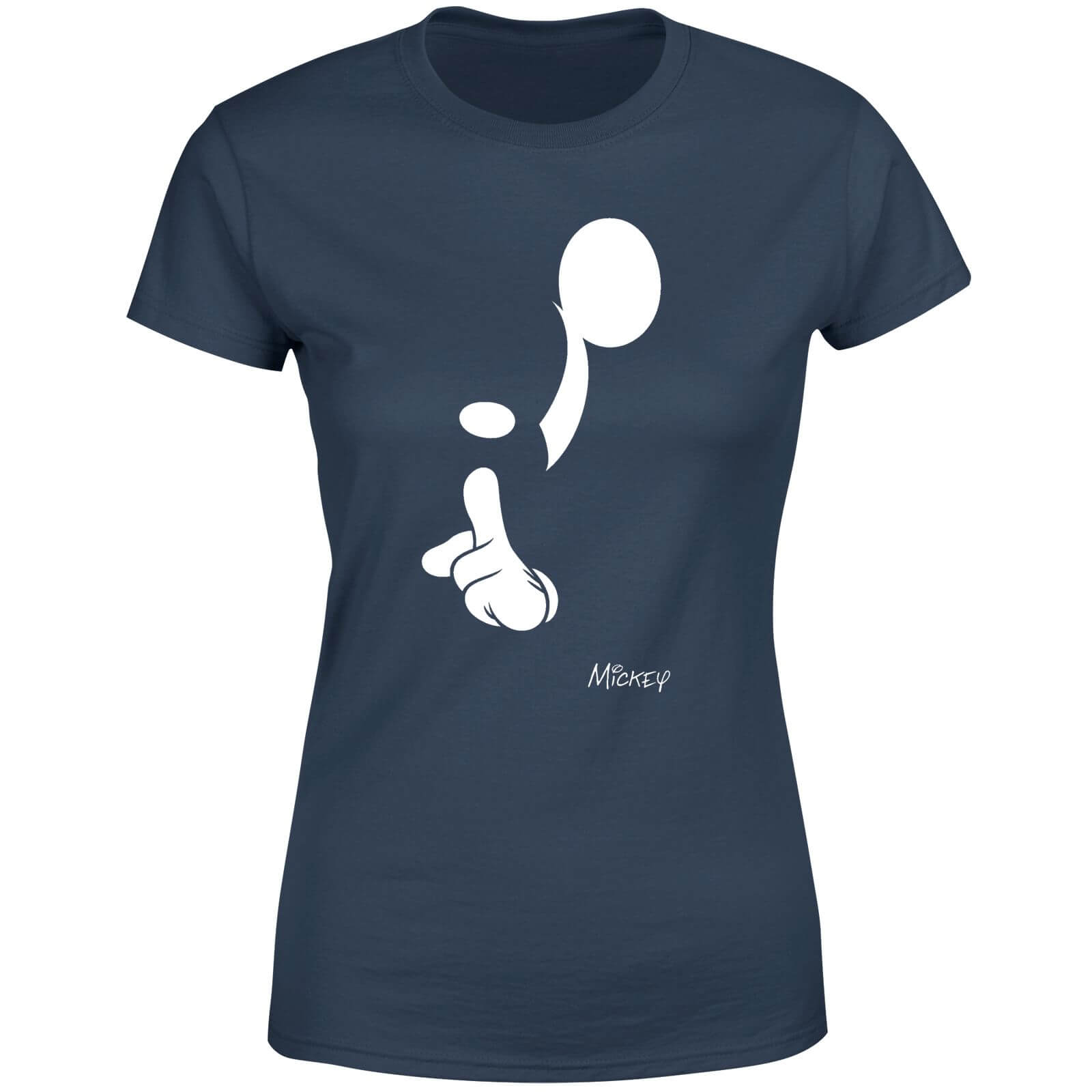 Disney Shush Women's T-Shirt - Navy - S - Blu Navy
