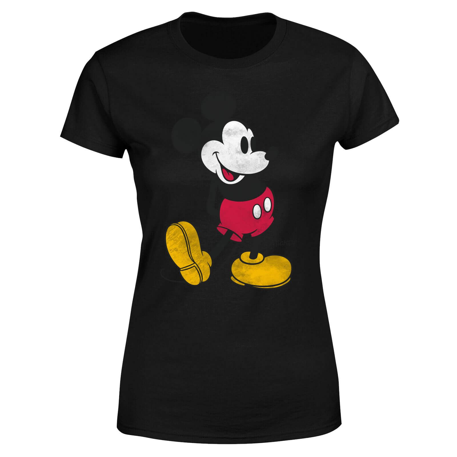 Disney Mickey Mouse Classic Kick Women's T-Shirt - Black - L - Nero