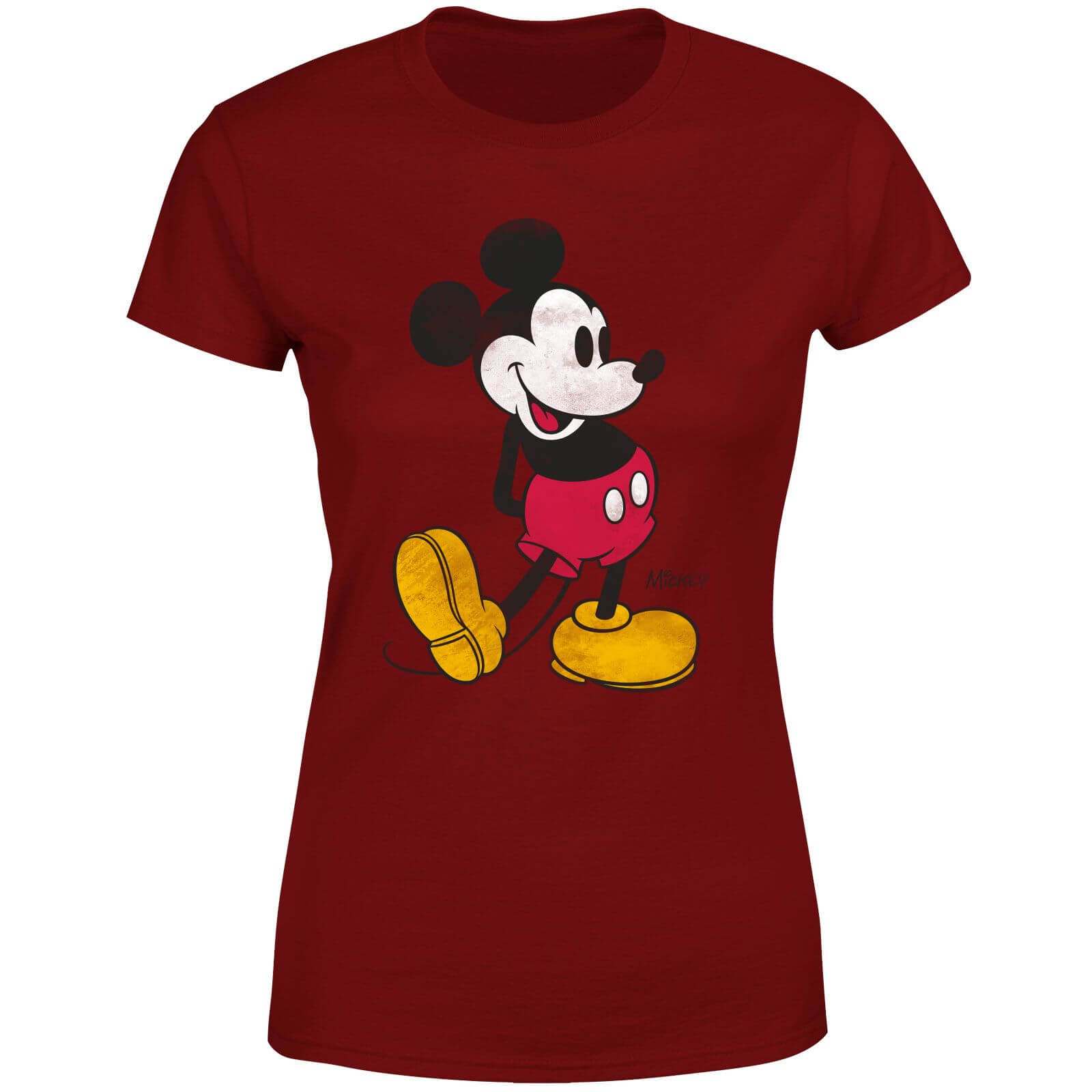 

Disney Mickey Mouse Classic Kick Women's T-Shirt - Burgundy - XXL - Burgundy